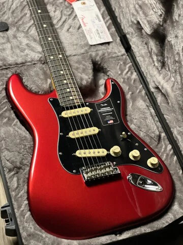 Fender FSR American Professional II Stratocaster with Ebony FB in Candy Apple Red - Image 3