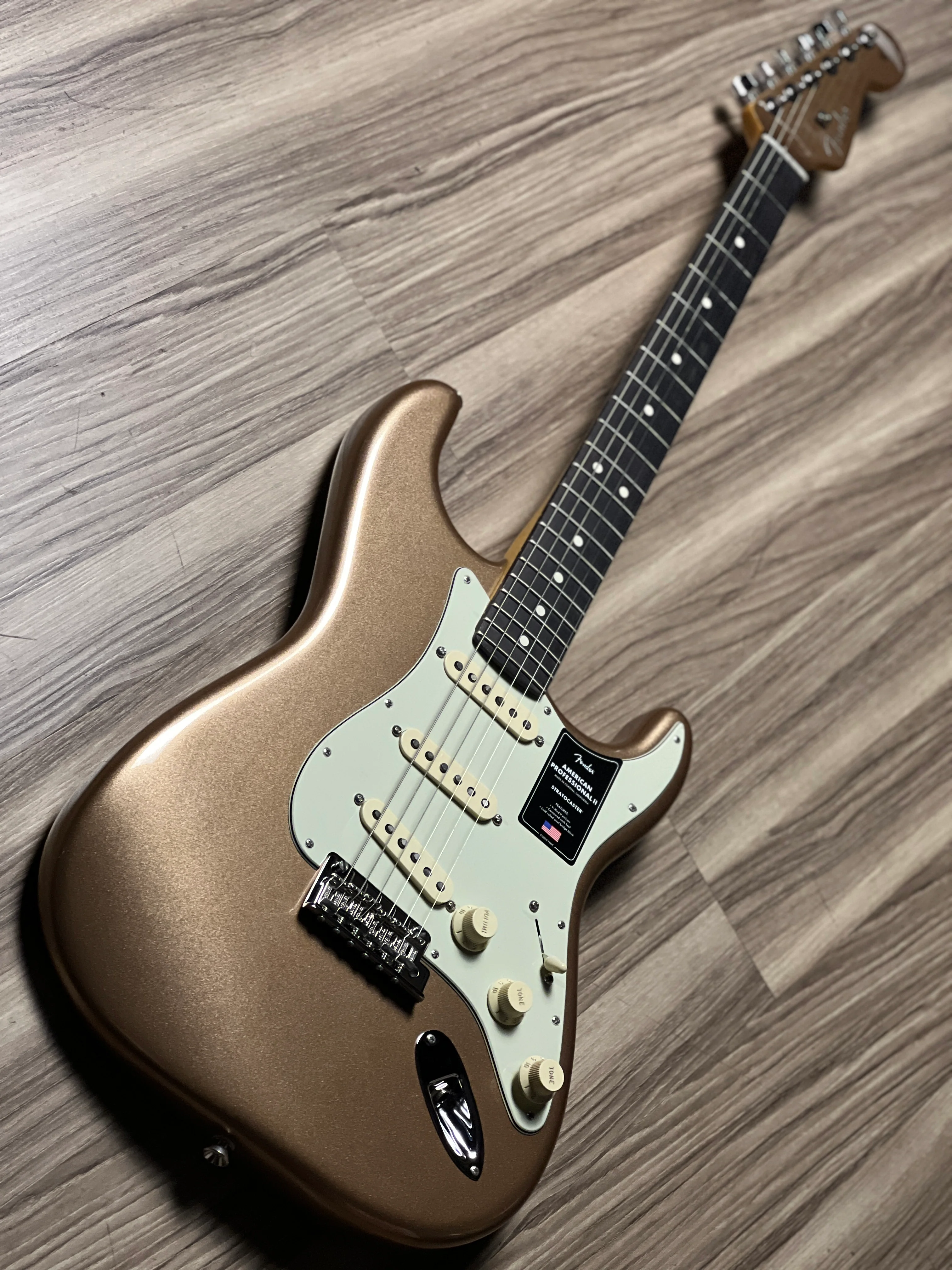 Fender FSR American Professional II Stratocaster with RW FB in Firemist Gold US240027926 - Image 9
