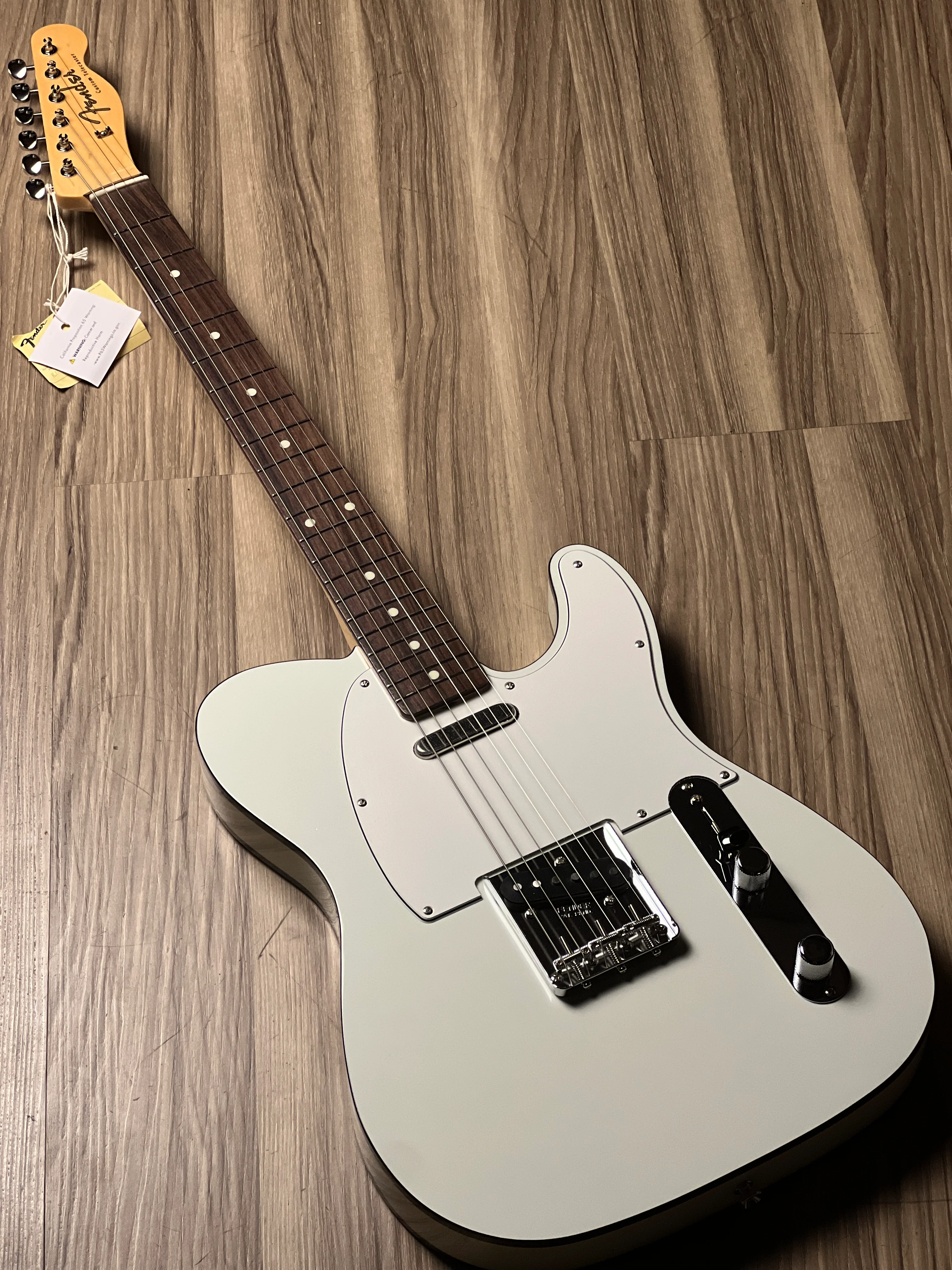 Fender FSR MIJ Traditional 60s Telecaster Custom with RW FB in Olympic White JD24014475 - Image 2
