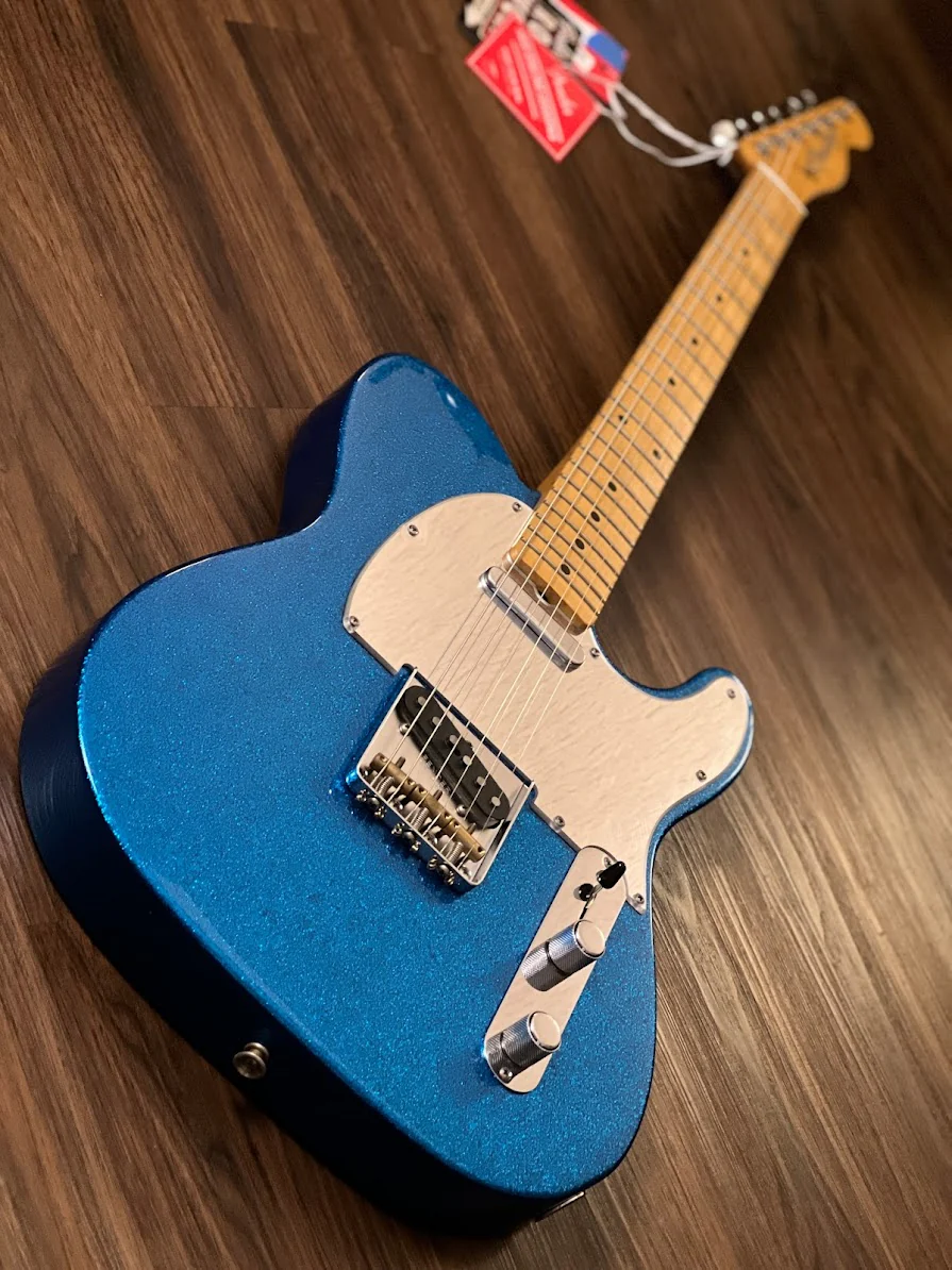 Fender J Mascis Telecaster - Bottle Rocket Blue Flake with Maple Fingerboard - Image 4