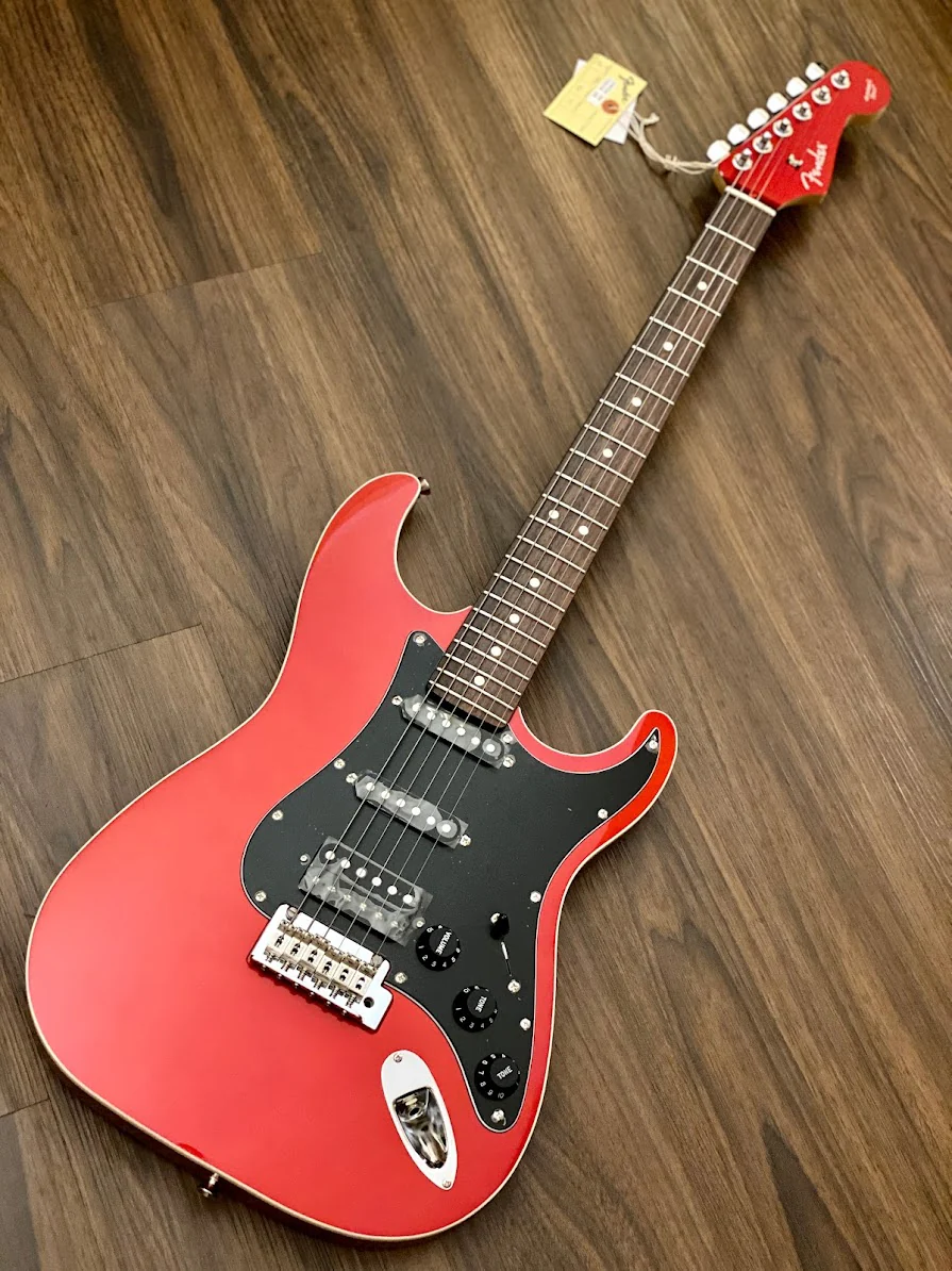 Fender Japan Aerodyne II HSS Stratocaster Medium Scale - Old Candy Apple Red - Image 2