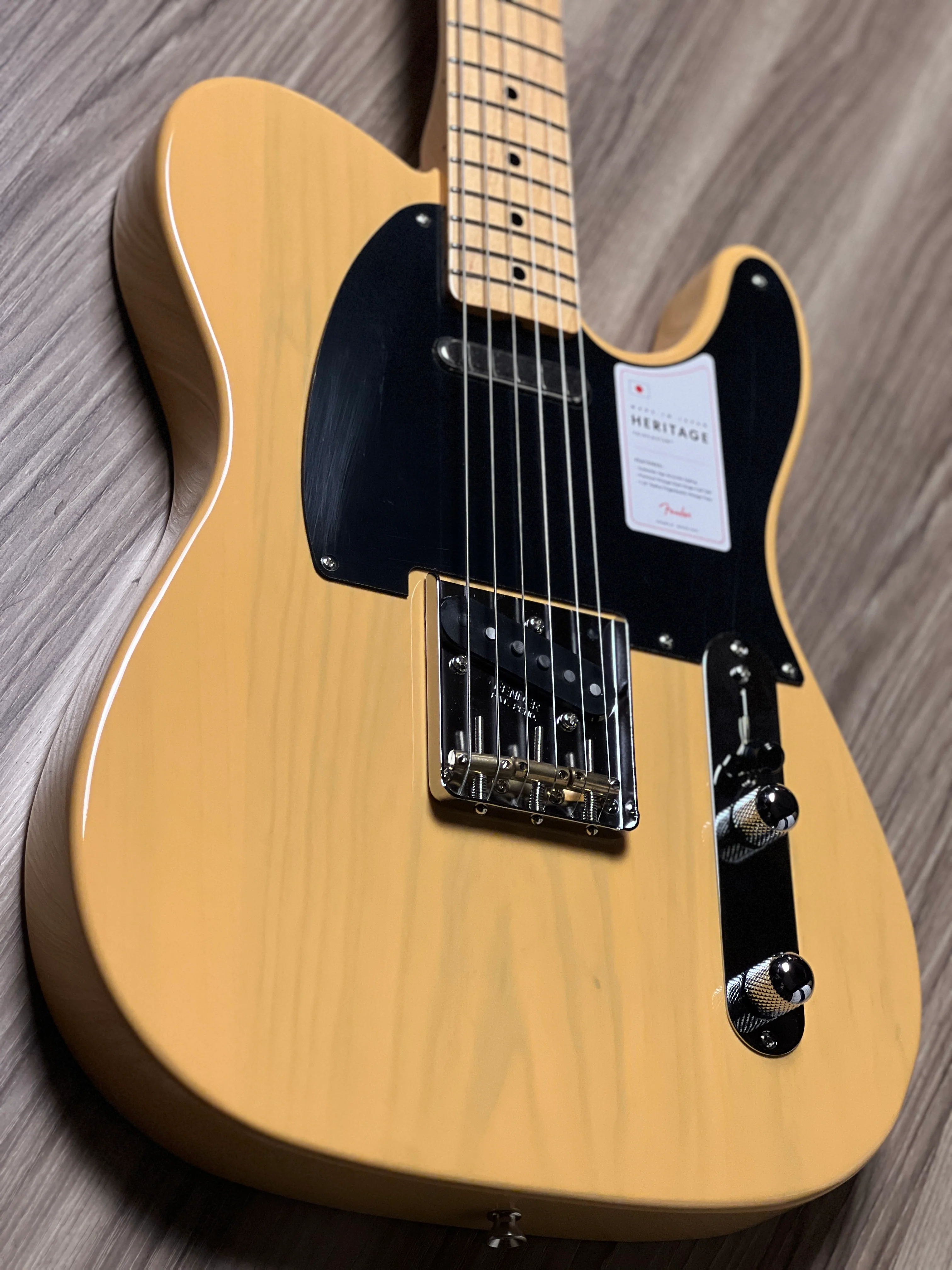 Fender Japan Heritage 50s Telecaster with Maple FB in Butterscotch Blonde JD24007834 - Image 5