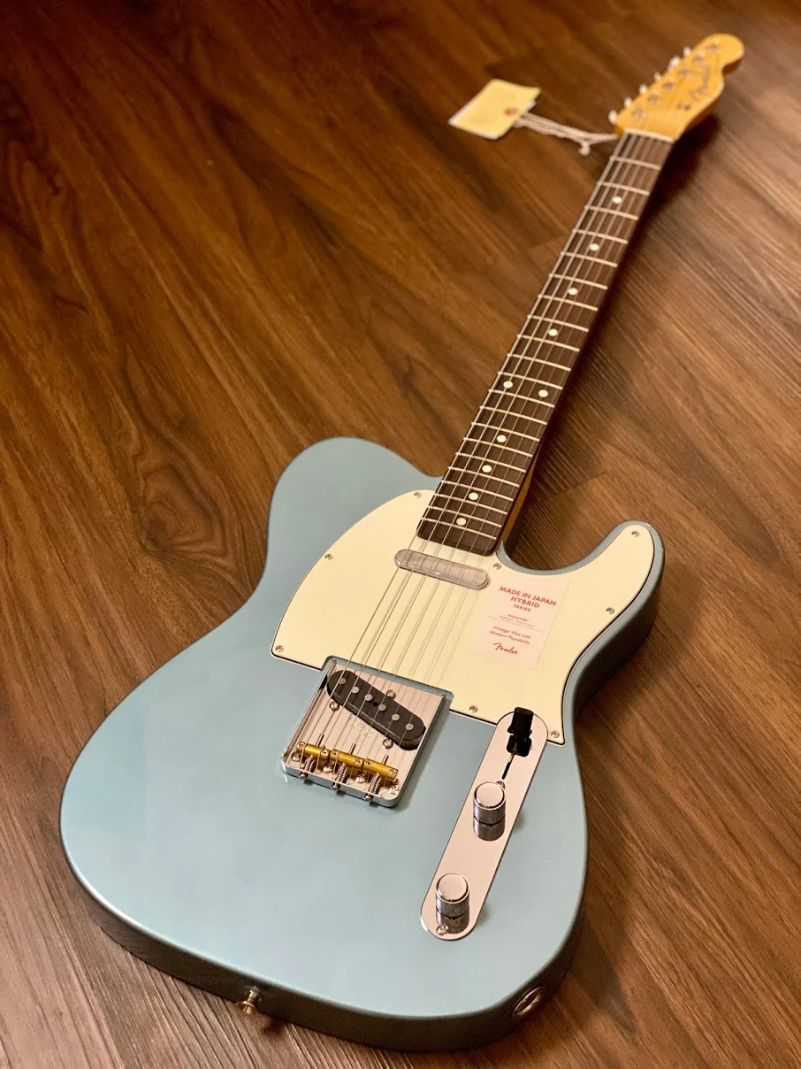 Fender Japan Hybrid 60s Telecaster Rosewood FB in Ocean Turquoise Metallic - Image 2
