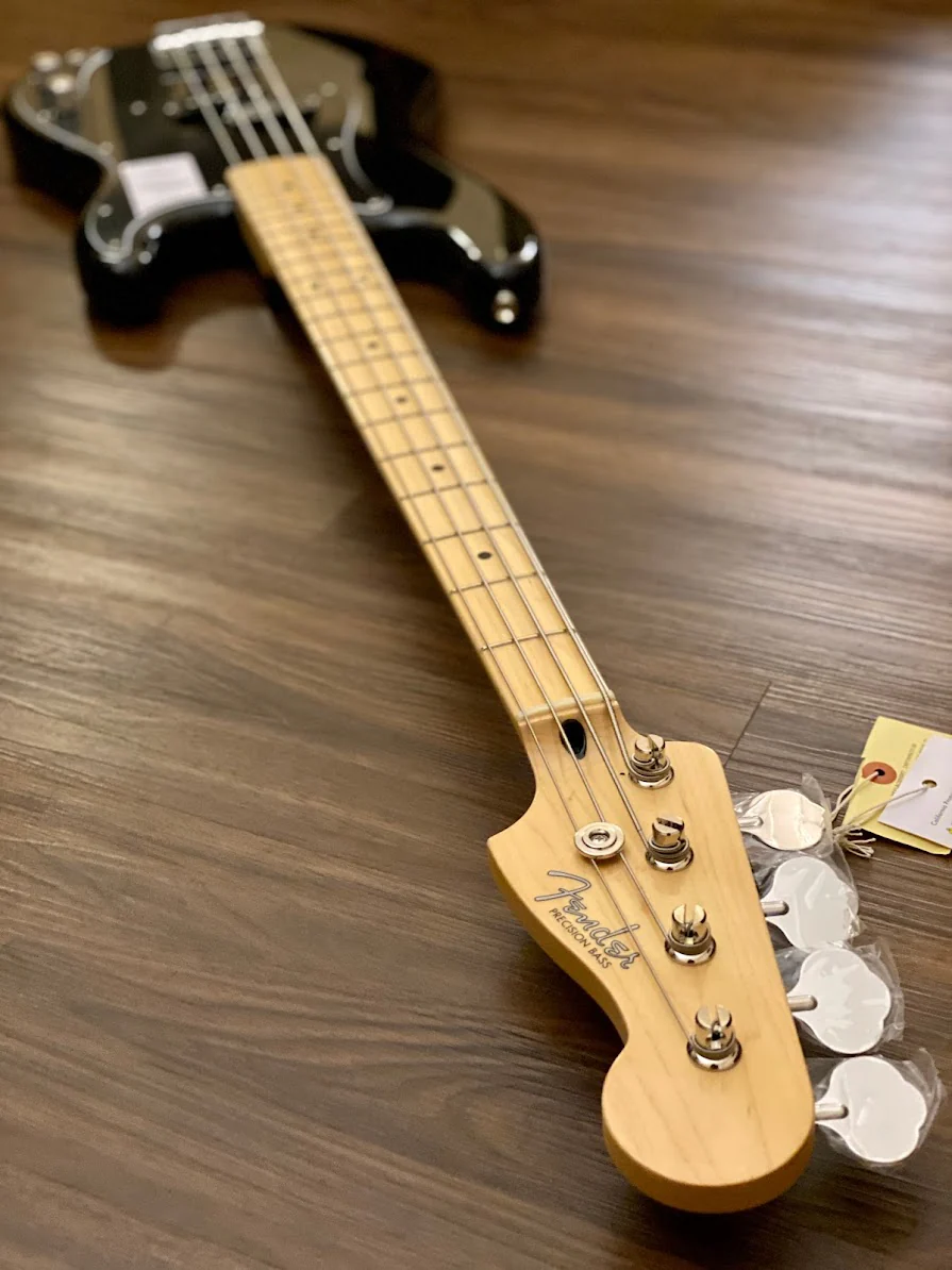 Fender Japan Hybrid II Precision Bass with Maple FB in Black - Image 6