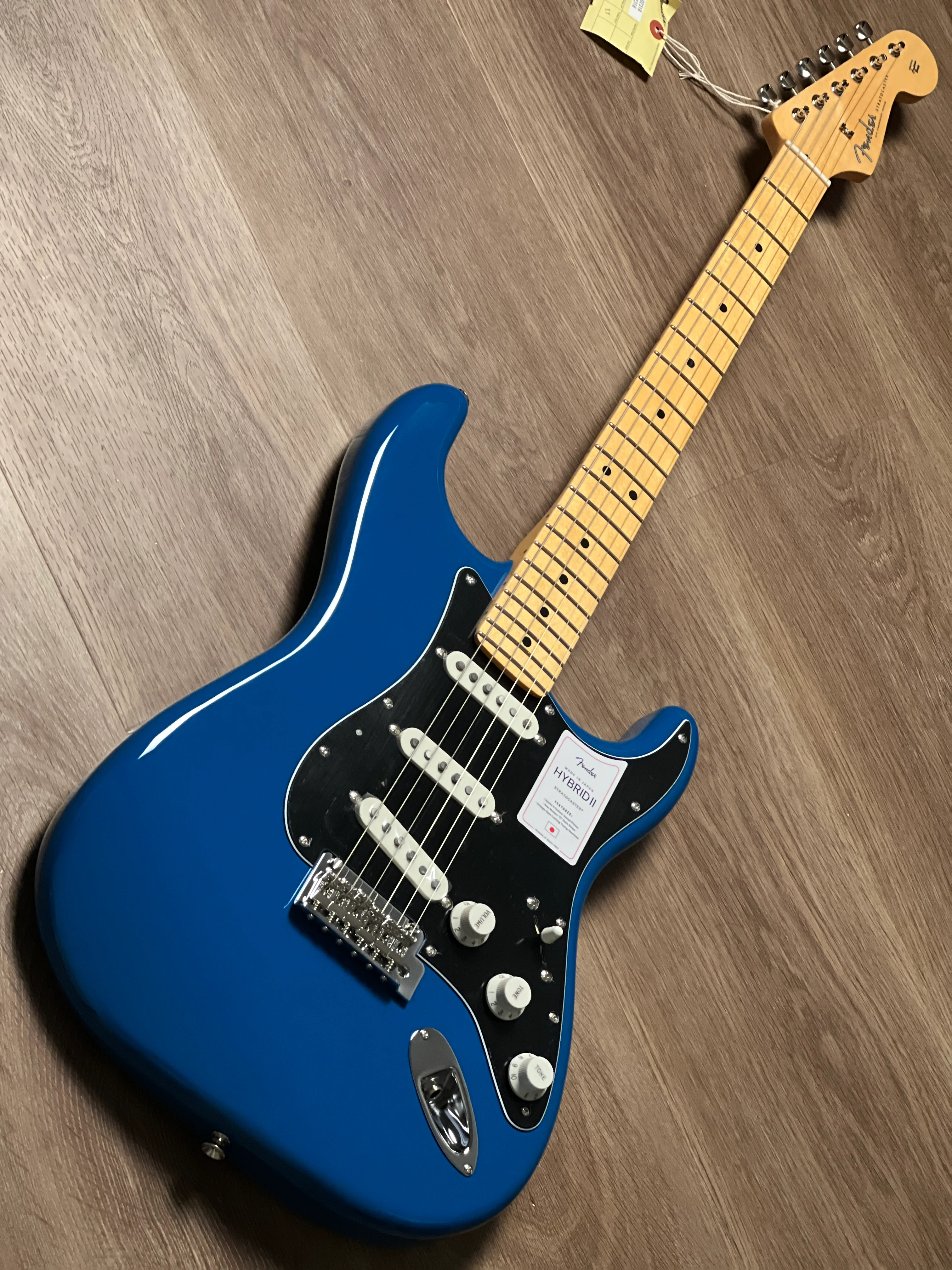 Fender Japan Hybrid II Stratocaster with Maple FB in Forest Blue JD24021138 - Image 3
