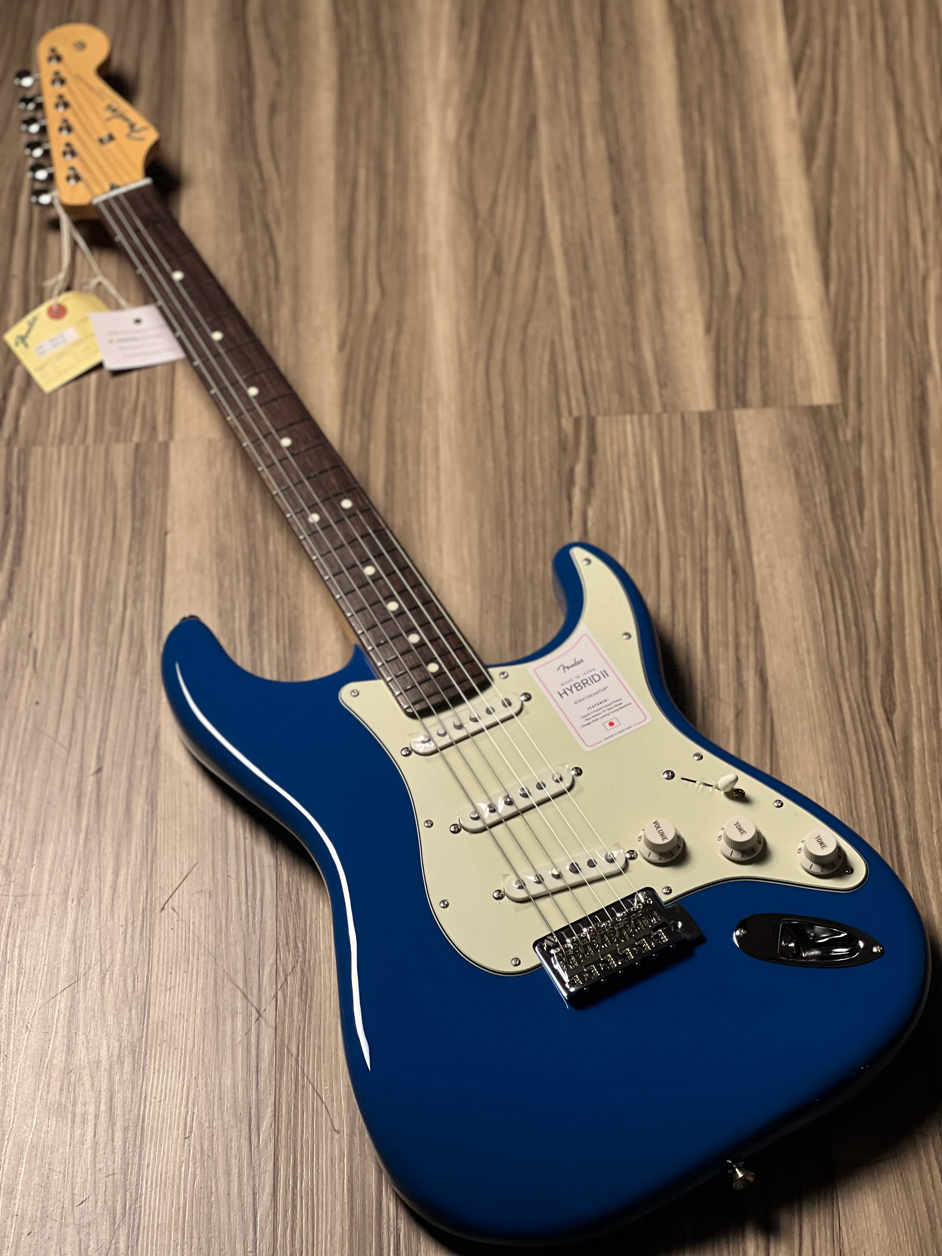 Fender Japan Hybrid II Stratocaster with Rosewood FB in Forest Blue JD23025227 - Image 2