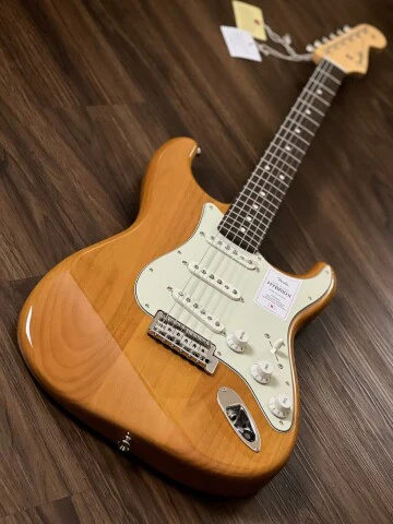Fender Japan Hybrid II Stratocaster with Rosewood FB in Vintage Natural - Image 2