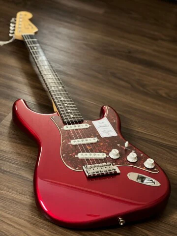 Fender Japan Hybrid II Stratocaster with RW FB in Candy Apple Red - Image 4
