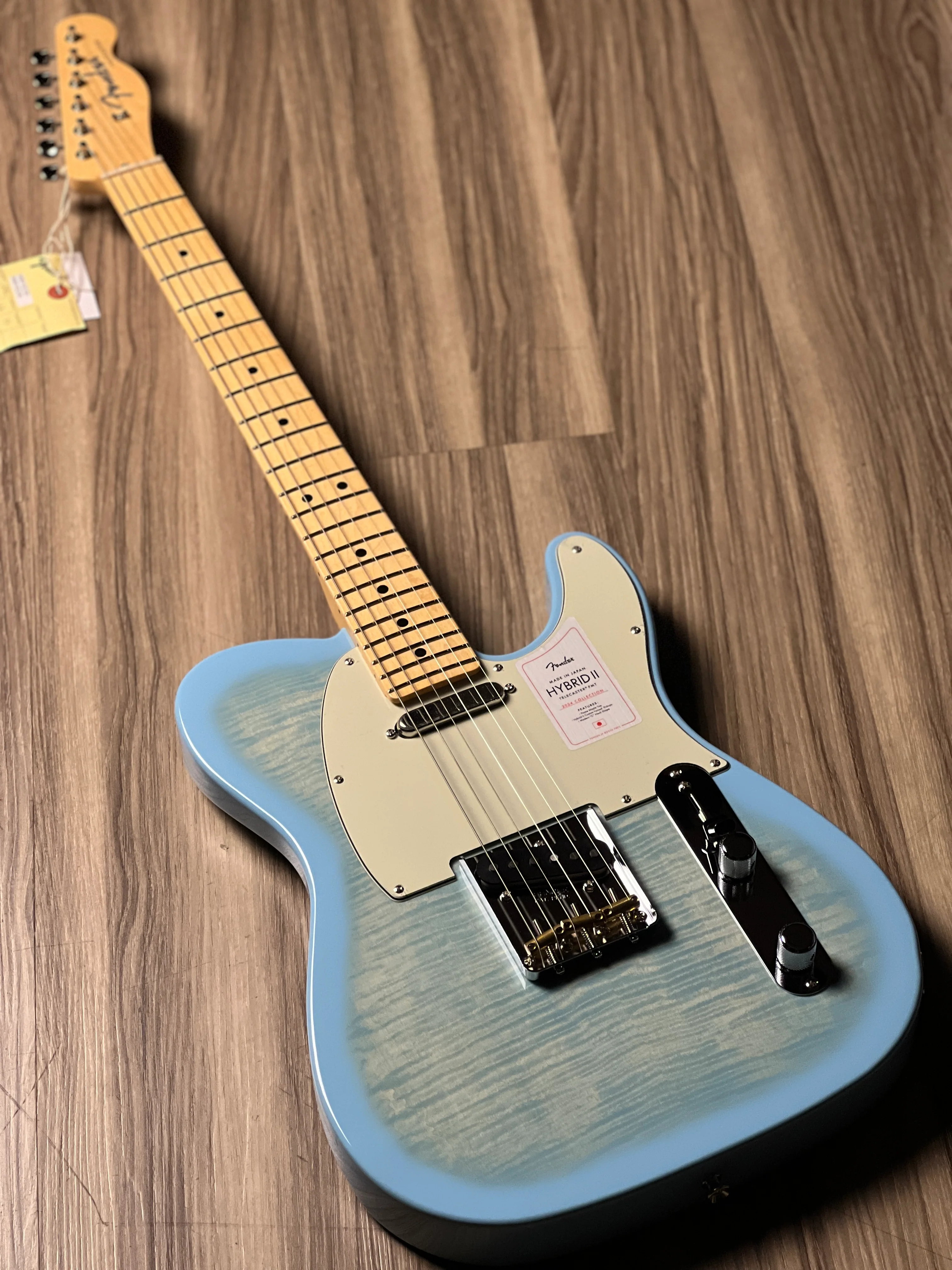 Fender Japan Hybrid II Telecaster With Maple FB In Celeste Blue JD24010486 - Image 2