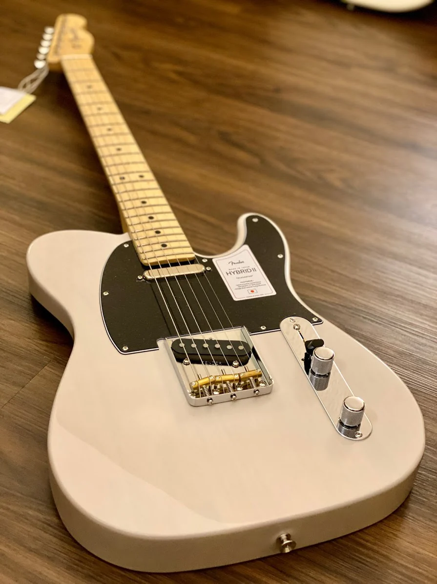 Fender Japan Hybrid II Telecaster with Maple FB in US Blonde - Image 3