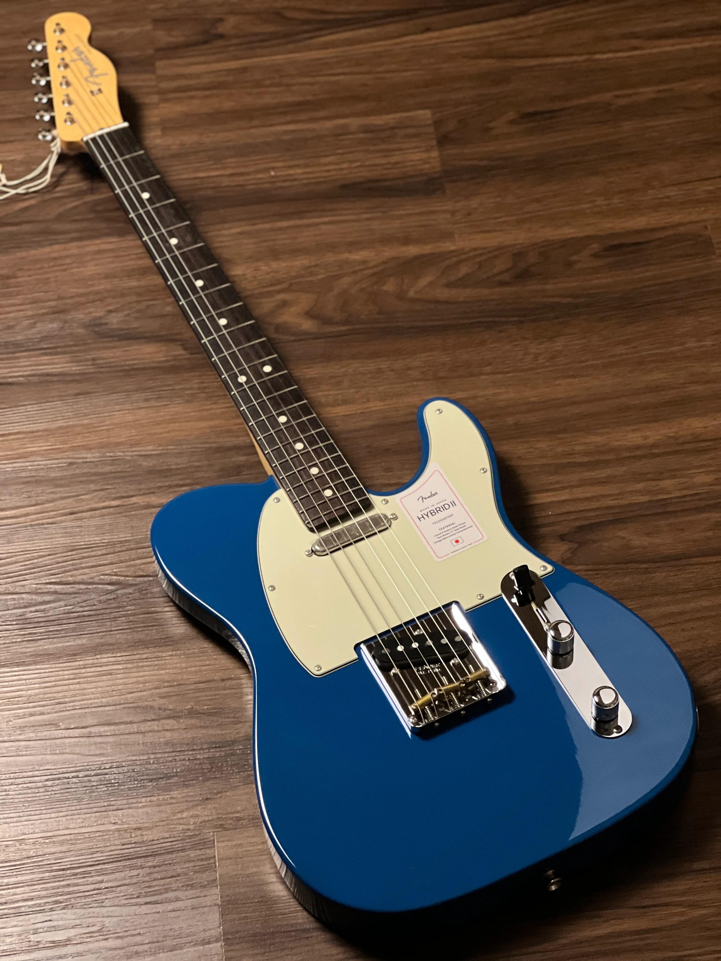 Fender Japan Hybrid II Telecaster with Rosewood FB in Forest Blue JD23020067 - Image 2