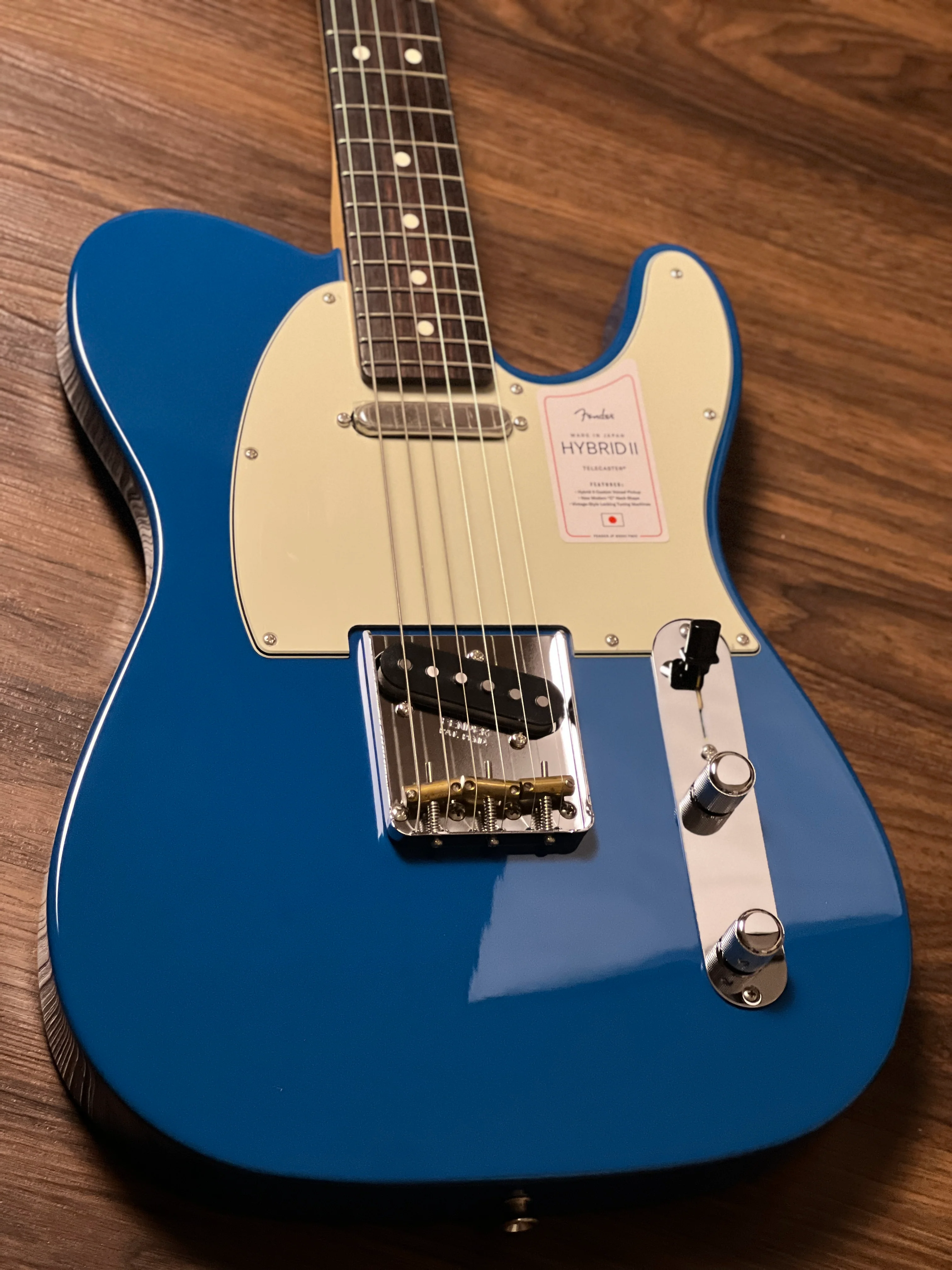 Fender Japan Hybrid II Telecaster with Rosewood FB in Forest Blue JD23020067 - Image 4