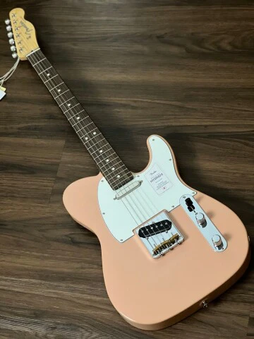 Fender Japan Hybrid II Telecaster with RW FB in Flamingo Pink - Image 2