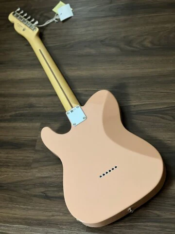 Fender Japan Hybrid II Telecaster with RW FB in Flamingo Pink - Image 4