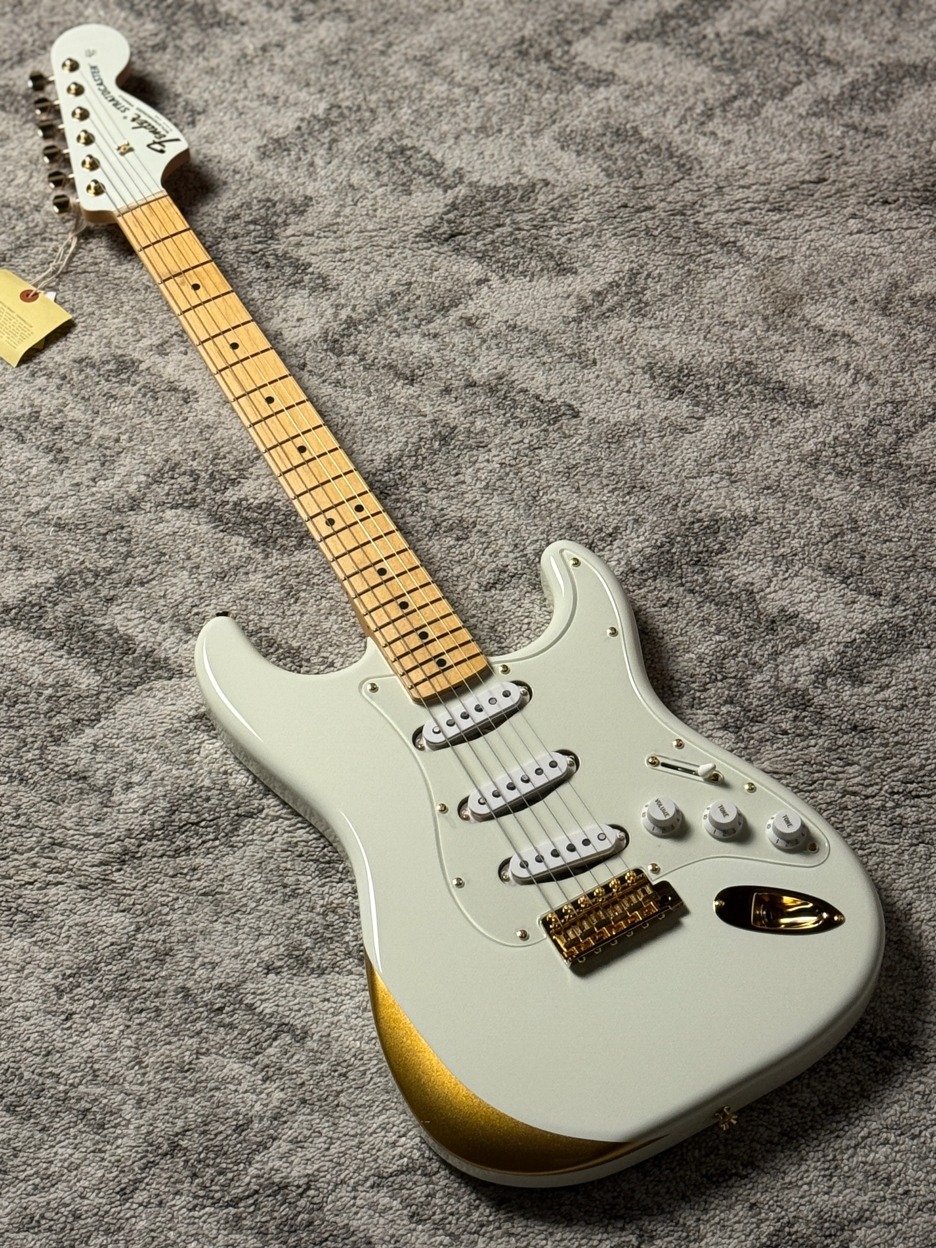 Fender Japan Ken Stratocaster Experiment No. 1 with Maple FB in White JD23027580 - Image 2