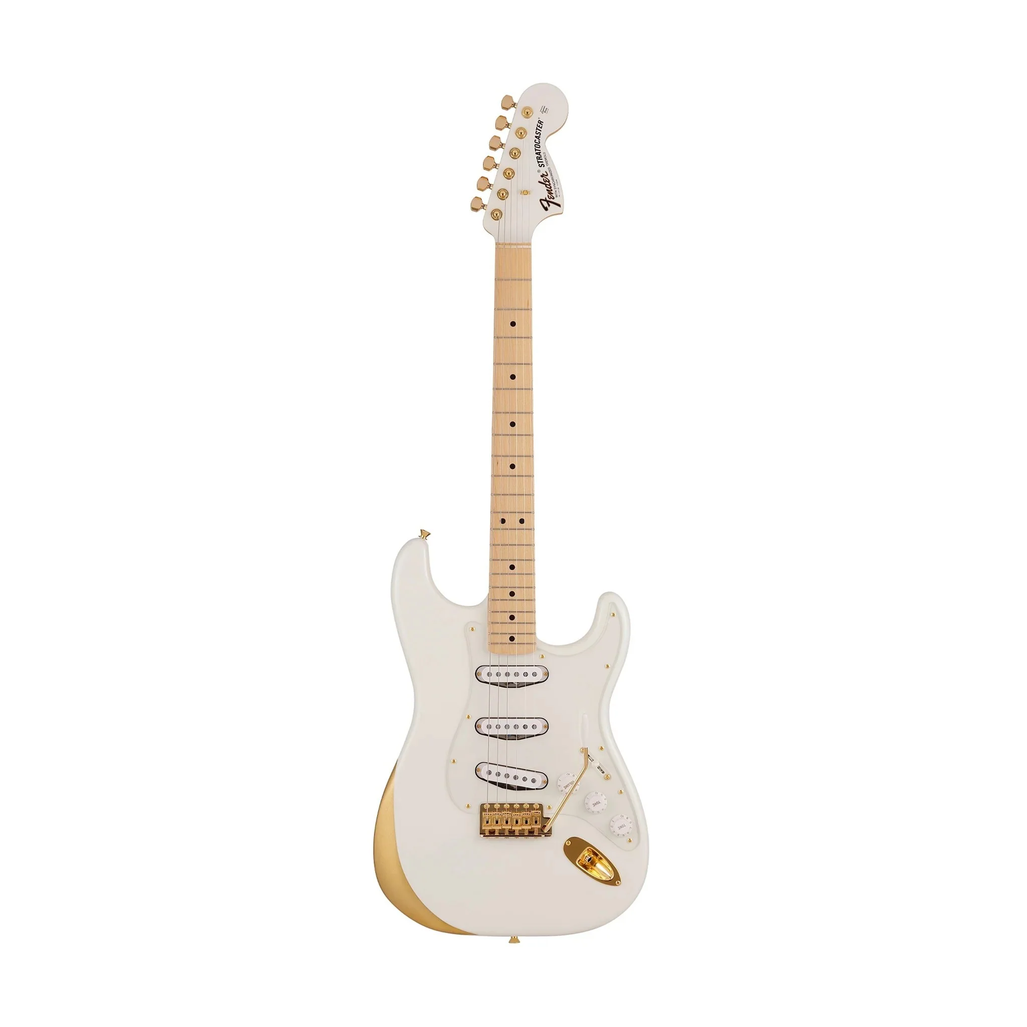 Fender Japan Ken Stratocaster Experiment No. 1 with Maple FB in White JD23027580 - Image 9