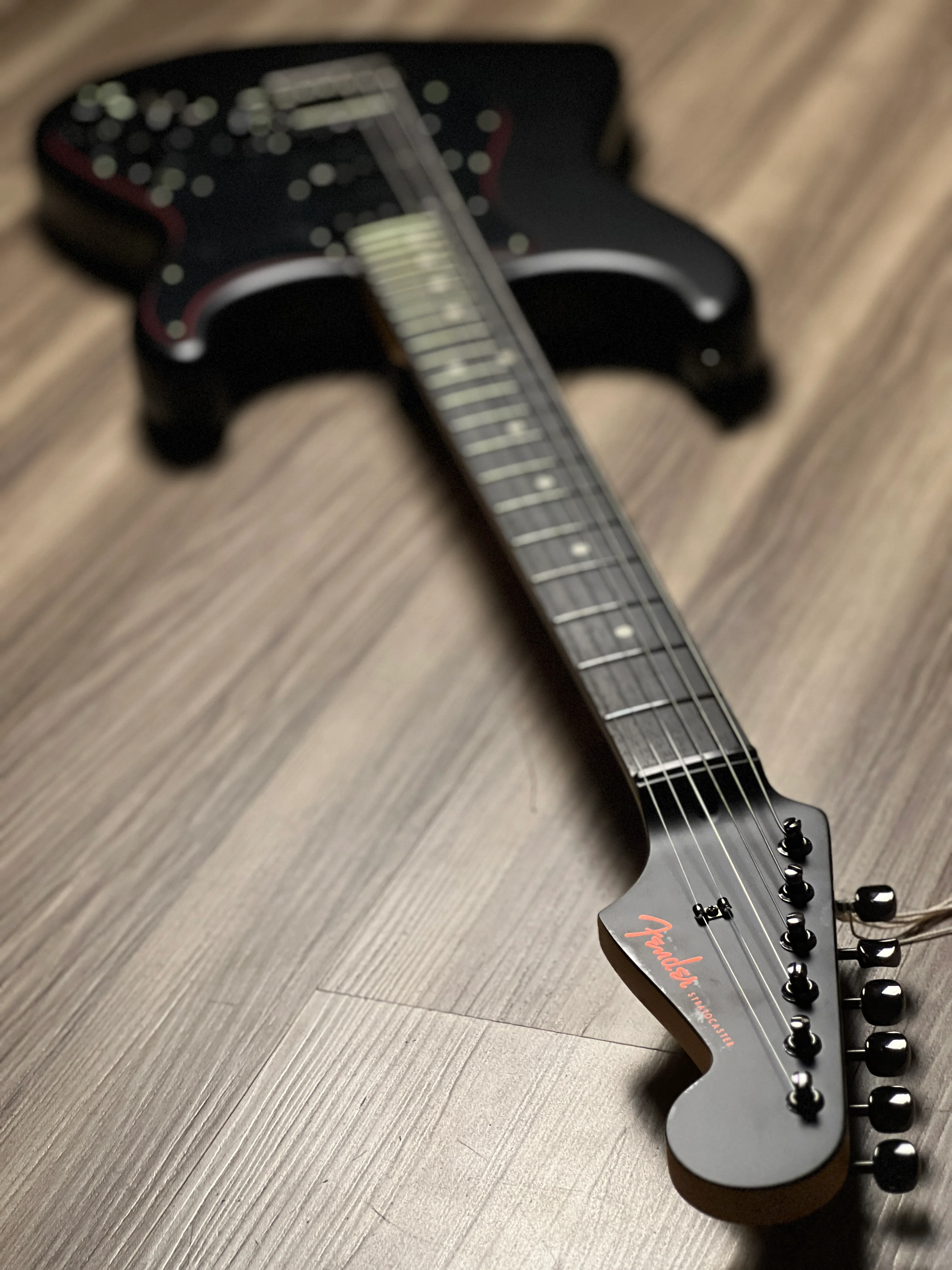 Fender Japan Limited Edition Hybrid II Stratocaster Noir with Rosewood FB in Black - Image 6