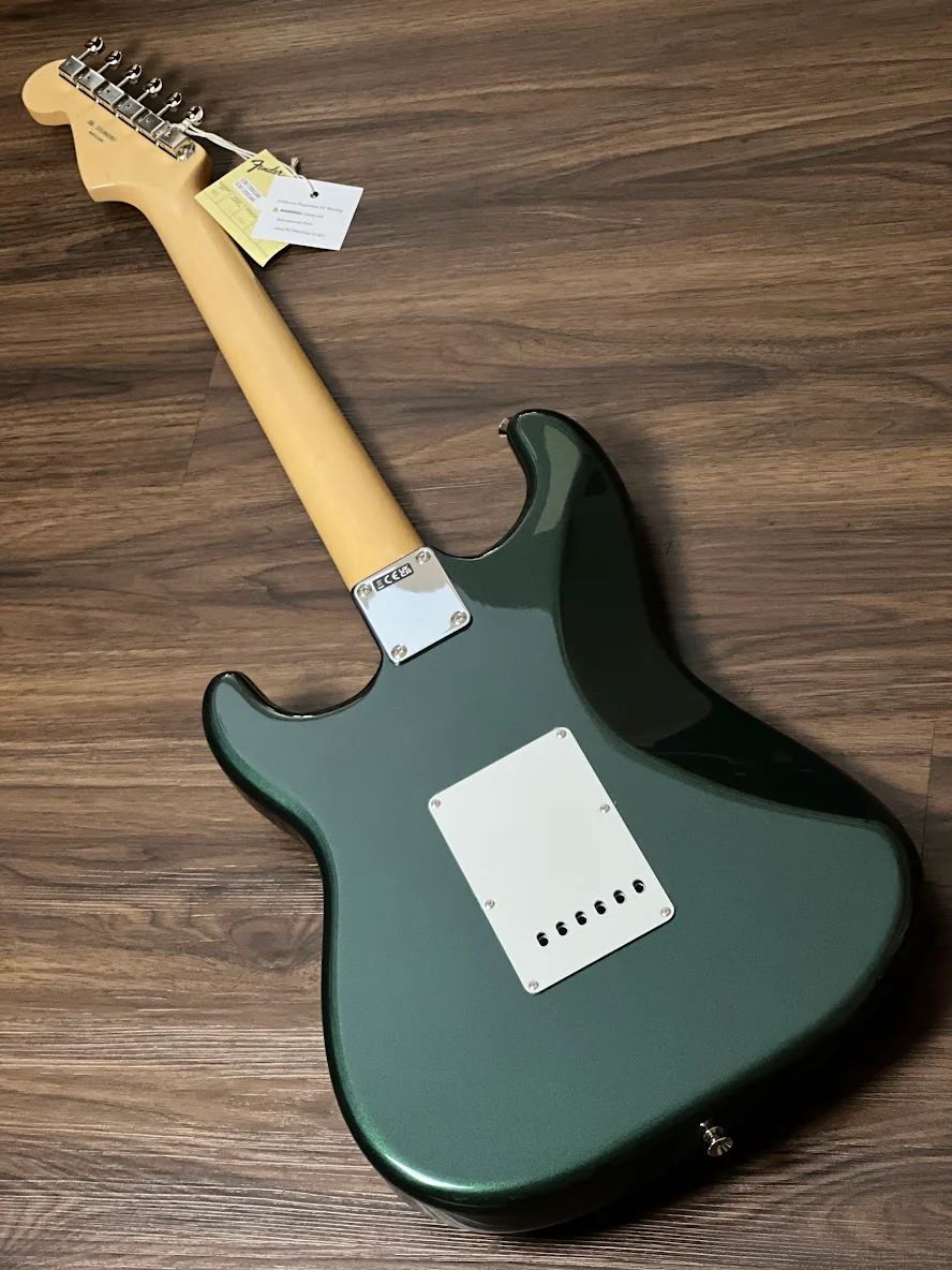 Fender Japan Traditional II 60s Stratocaster with RW FB in Aged Sherwood Green Metallic - Image 3