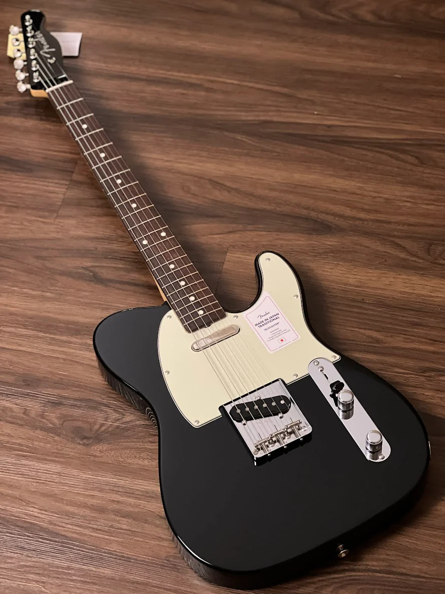 Fender Japan Traditional II 60s Telecaster with RW FB in Black - Image 3