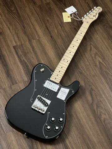 Fender Japan Traditional II 70s Telecaster Custom with Maple FB in Black - Image 3