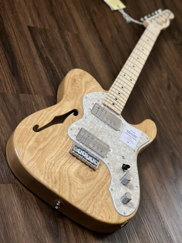 Fender Japan Traditional II 70s Telecaster Thinline with Maple FB in Natural - Image 4