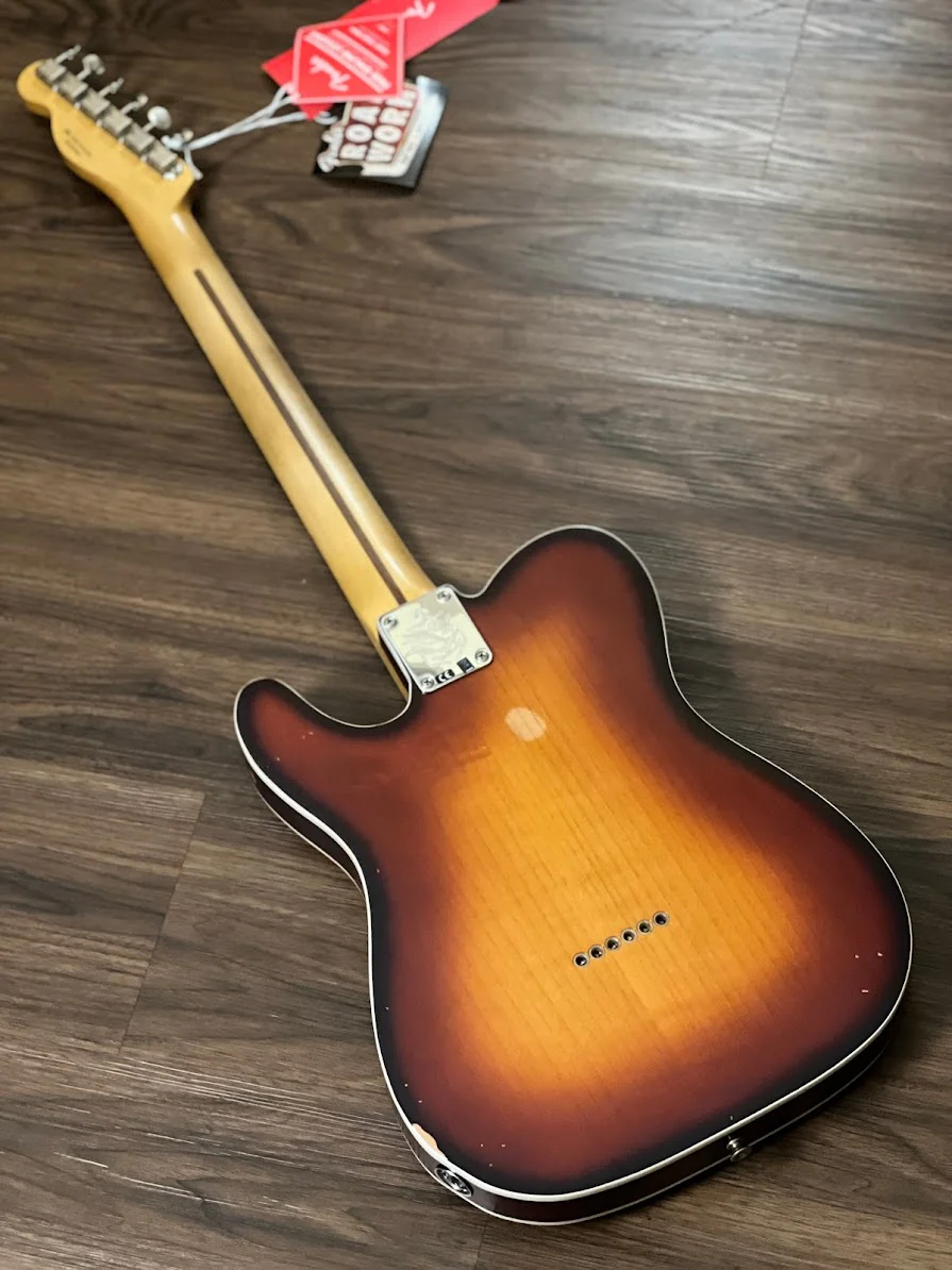 Fender Jason Isbell Custom Telecaster with Rosewood FB in 3 Color Chocolate Burst - Image 6