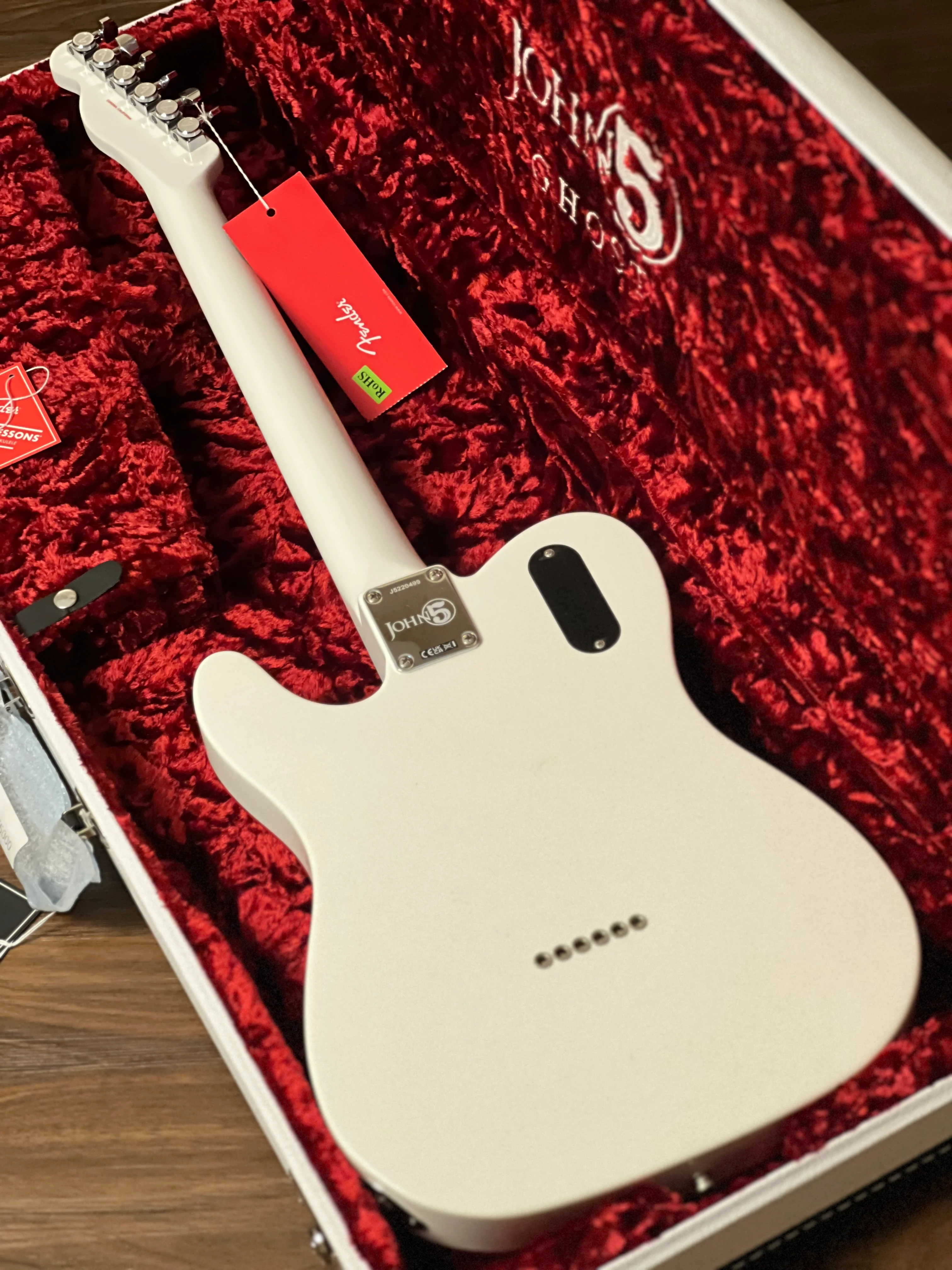 Fender John 5 Ghost Telecaster with Maple FB in Arctic White - Image 10