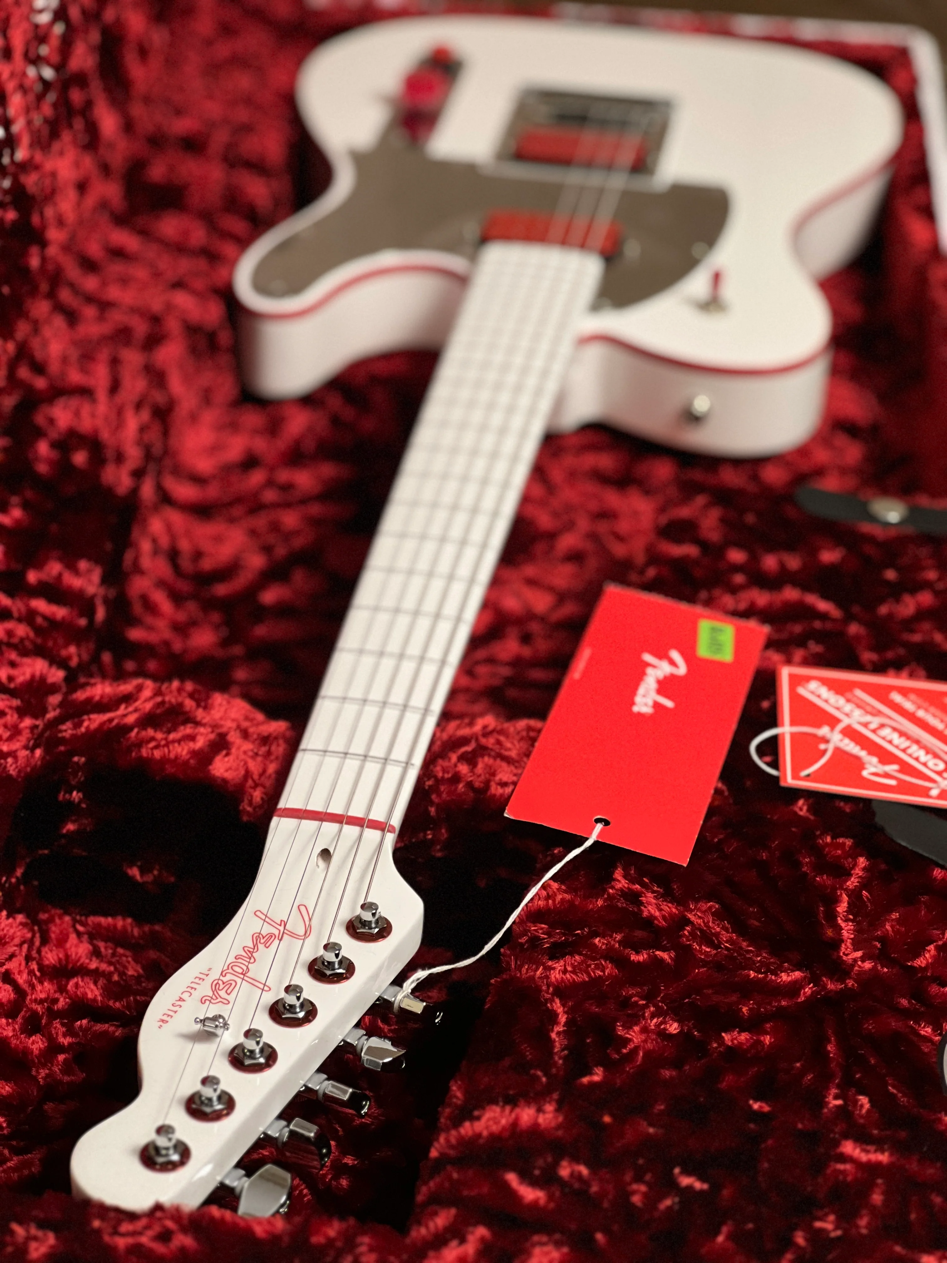 Fender John 5 Ghost Telecaster with Maple FB in Arctic White - Image 12