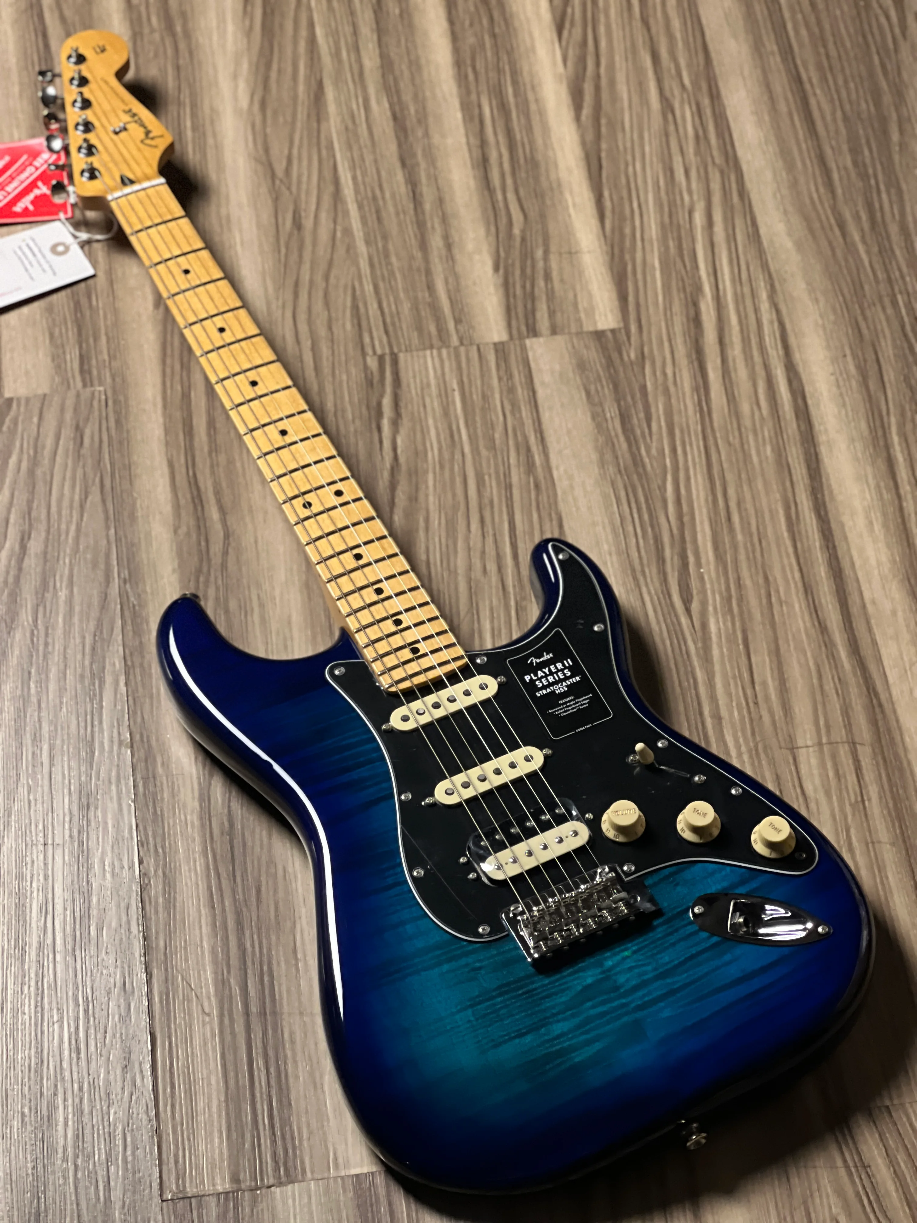 Fender Limited Edition Player II Stratocaster HSS Top with Maple FB in Blue Burst - Image 2
