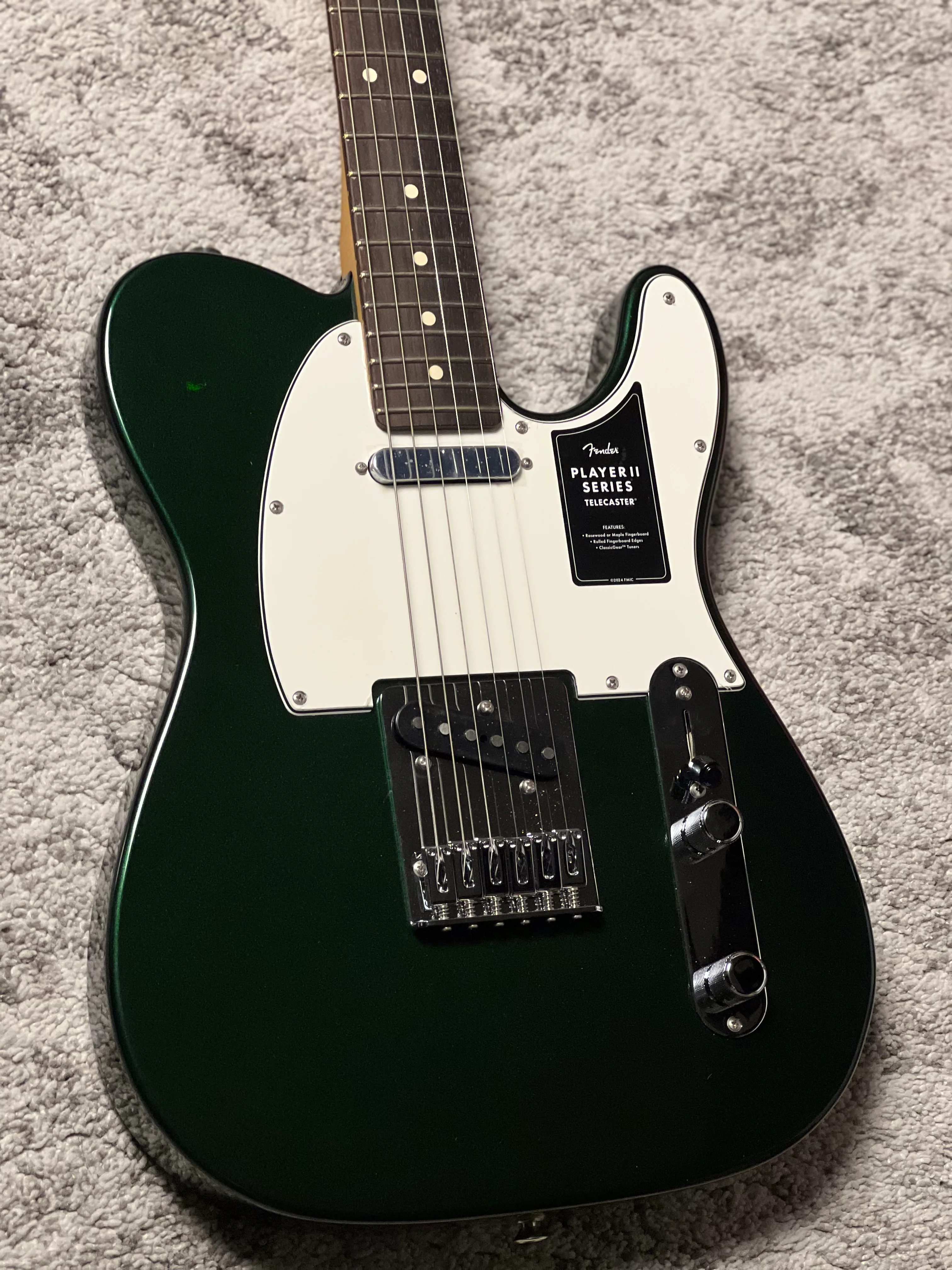 Fender Limited Edition Player II Telecaster with RW FB in British Racing Green MX24103252 - Image 3