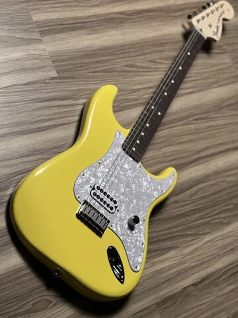 Fender Limited Edition Tom DeLonge Stratocaster with RW FB in Graffiti Yellow - Image 2