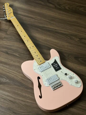 Fender Limited Edition Vintera 70s Telecaster Thinline in Shell Pink