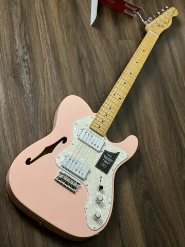 Fender Limited Edition Vintera 70s Telecaster Thinline in Shell Pink - Image 2