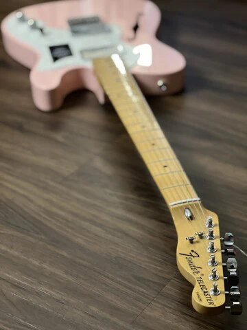 Fender Limited Edition Vintera 70s Telecaster Thinline in Shell Pink - Image 6