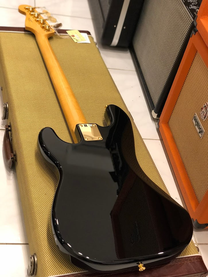 Fender Made in Japan Traditional `60s Midnight Precision Bass - Black - Image 4