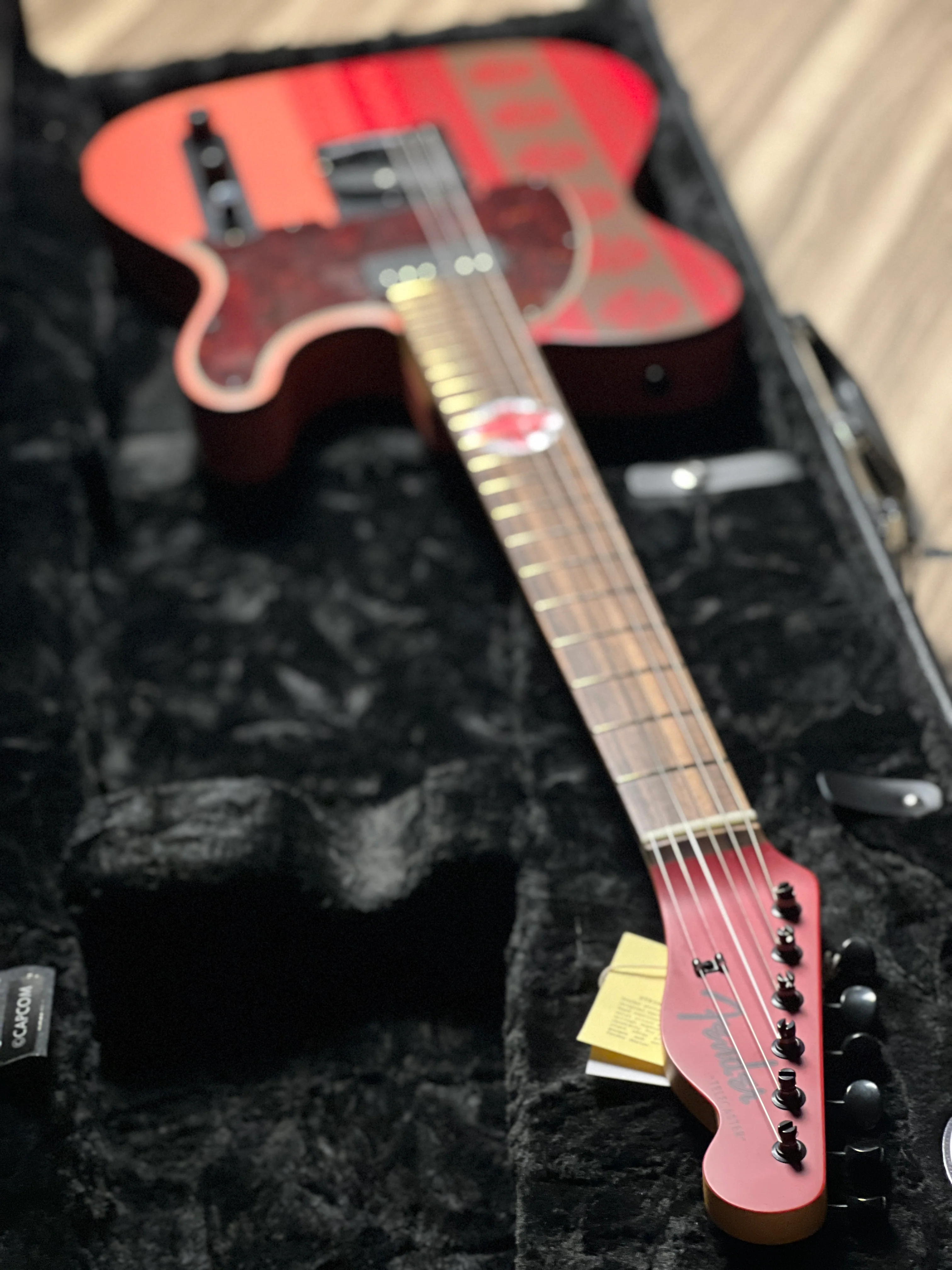 Fender MIJ Limited Edition Monster Hunter Rathalos Telecaster with RW FB in Rathalos Red JD25000676 - Image 7