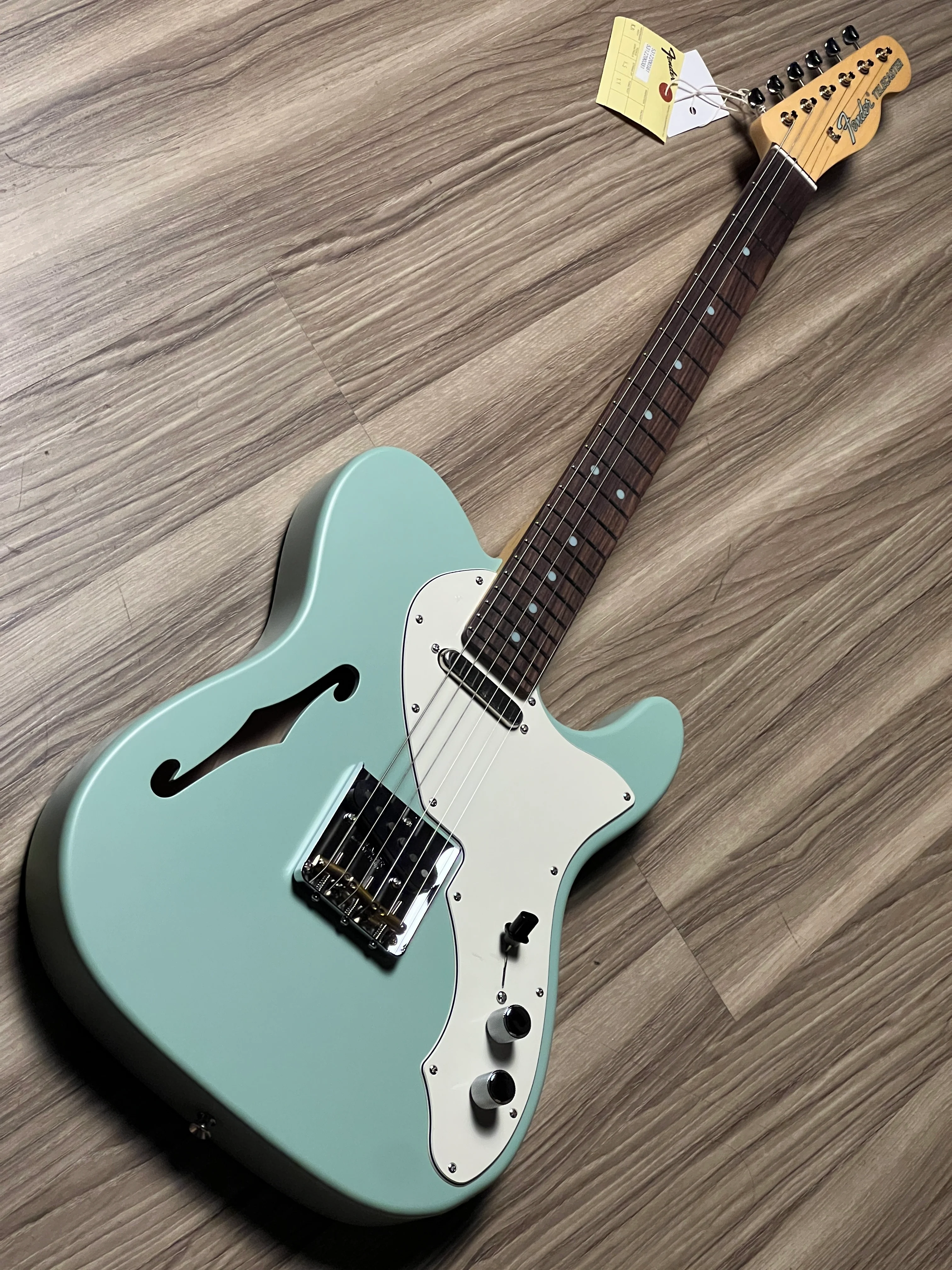 Fender MIJ Limited Kusumi Color Telecaster Thinline with RW FB In Kusumi Green JD24018704 - Image 3