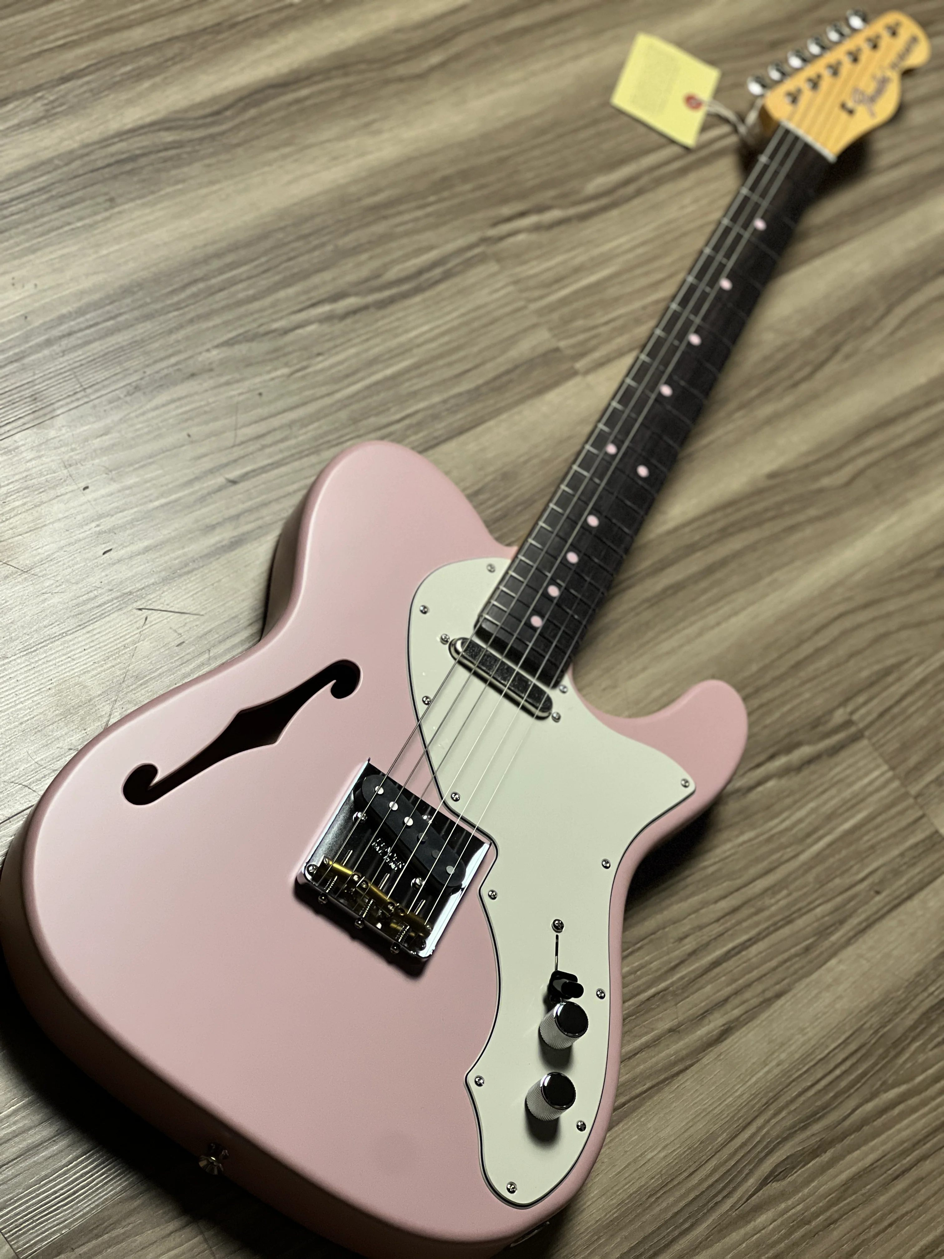 Fender MIJ Limited Kusumi Color Telecaster Thinline with RW FB In Kusumi Pink JD24017790 - Image 3