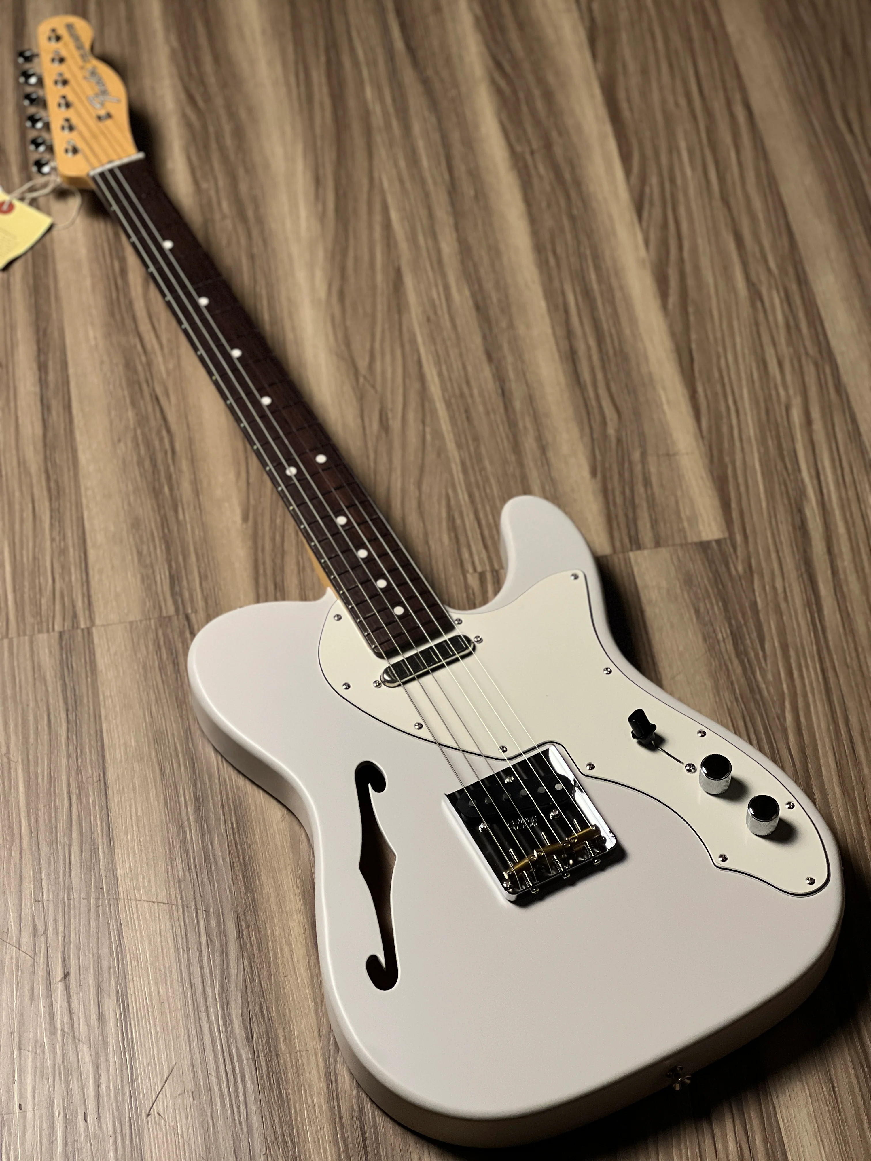 Fender MIJ Limited Kusumi Color Telecaster Thinline with RW FB In Kusumi White JD24021237 - Image 2