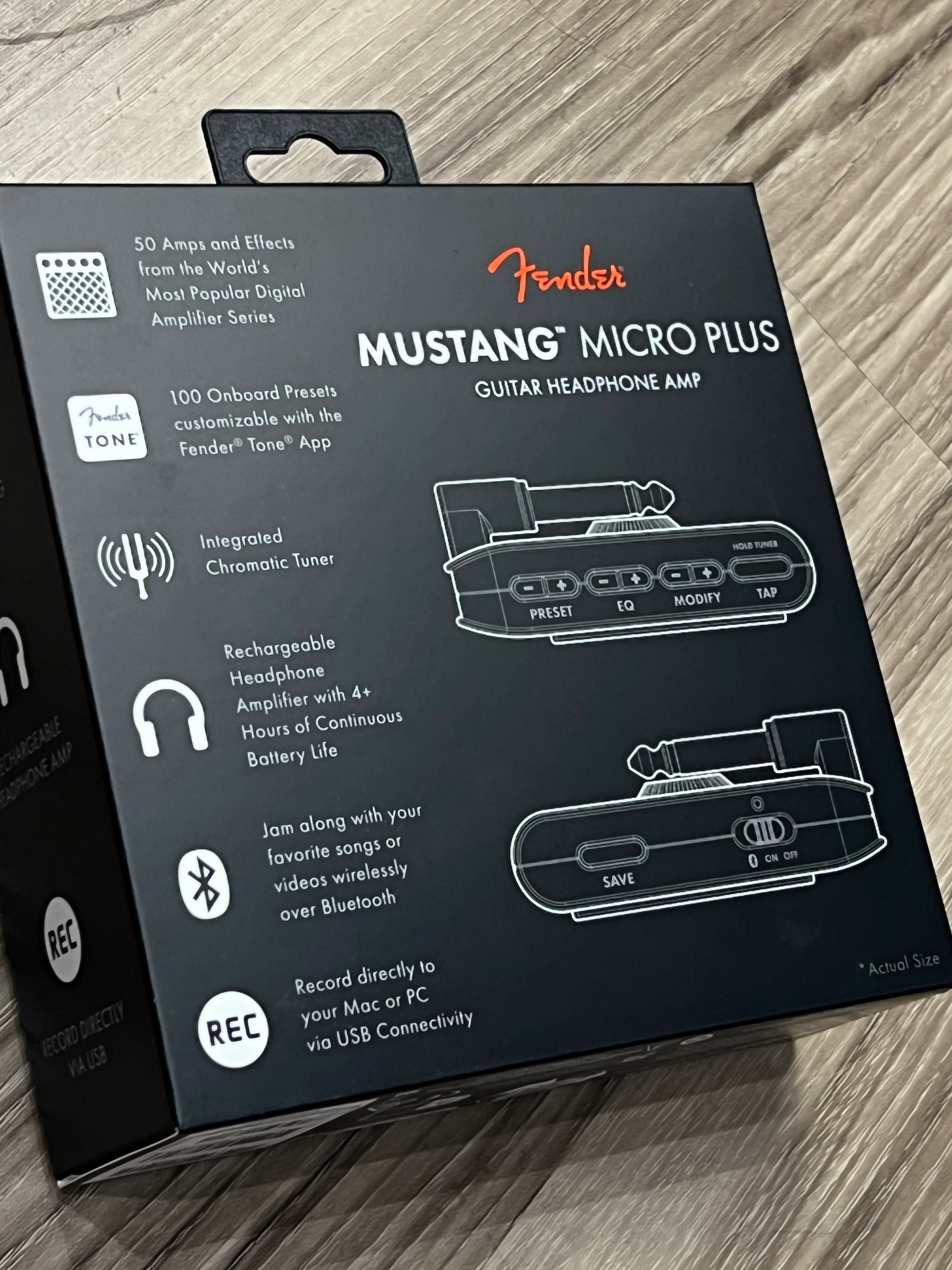 Fender Mustang Micro Plus Guitar Combo Amplifier - Image 2