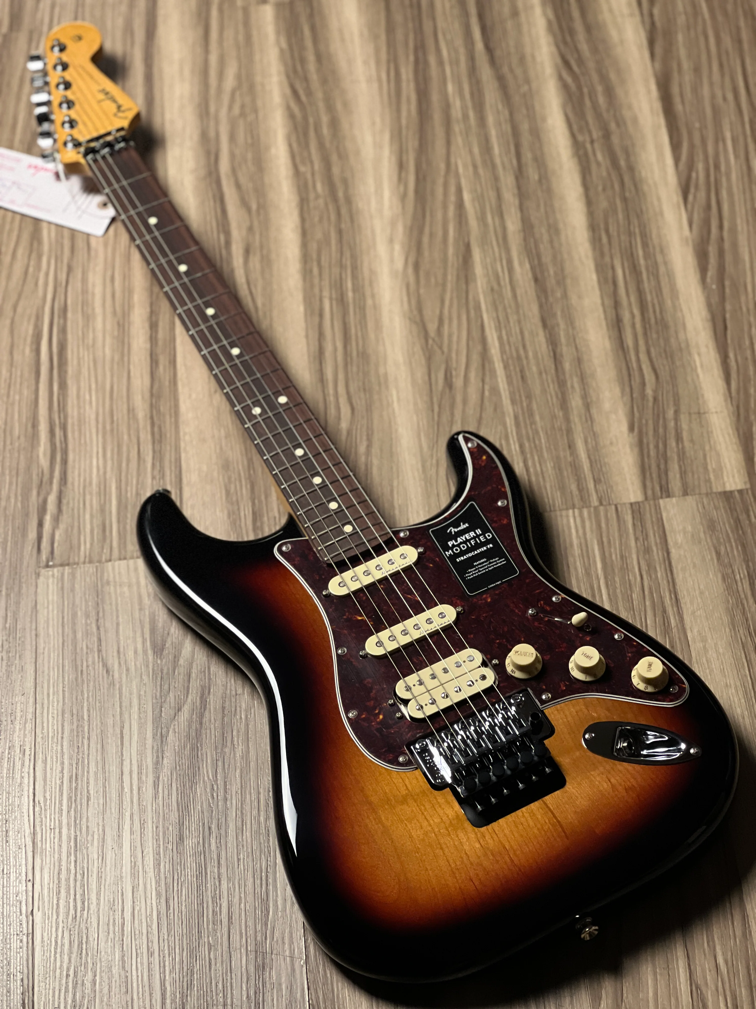 Fender Player II Modified Stratocaster HSS Floyd Rose with RW FB in 3 Tone Sunburst MX25024983 - Image 2