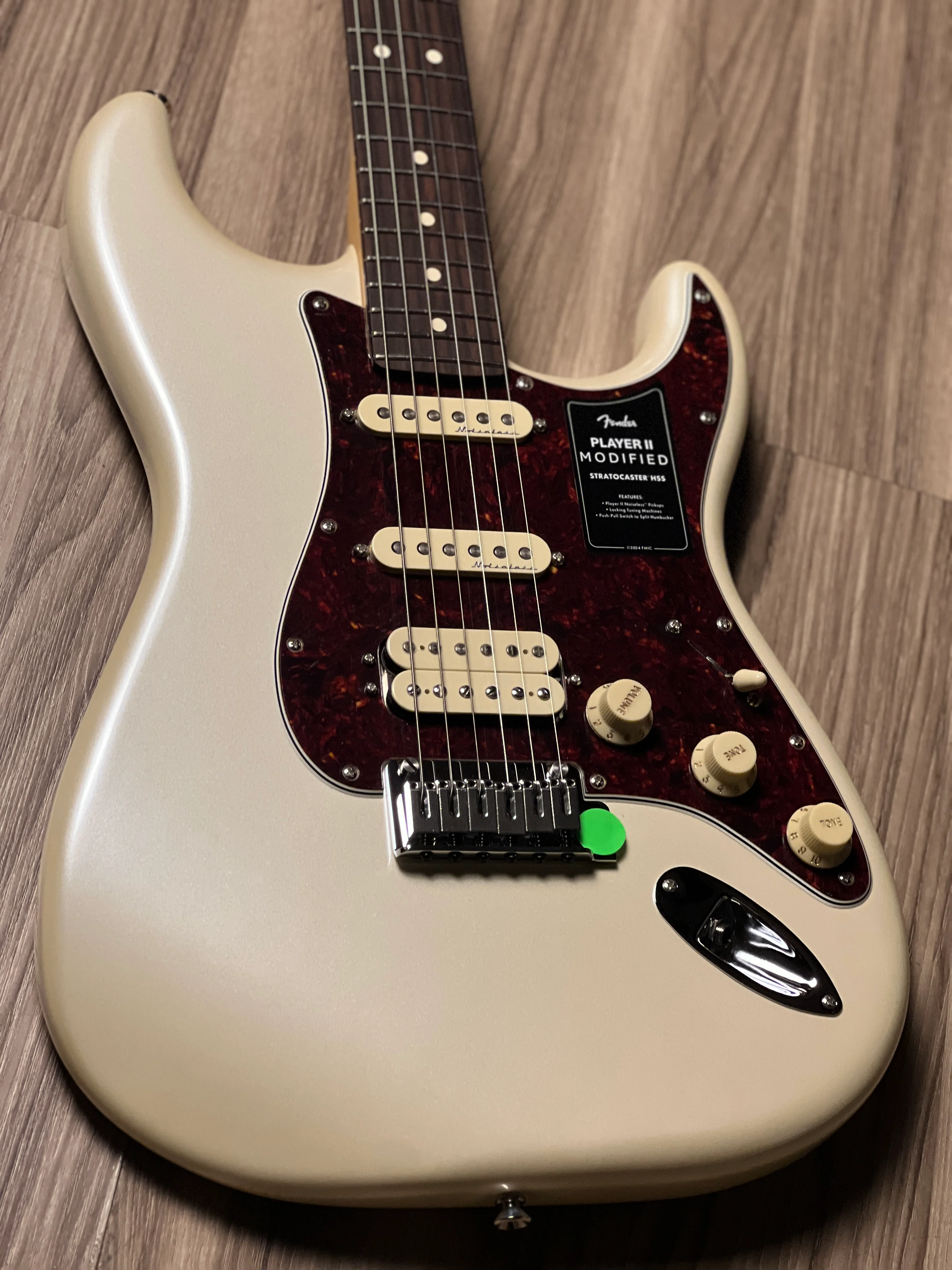 Fender Player II Modified Stratocaster HSS with RW FB in Olympic Pearl MX25025568 - Image 4