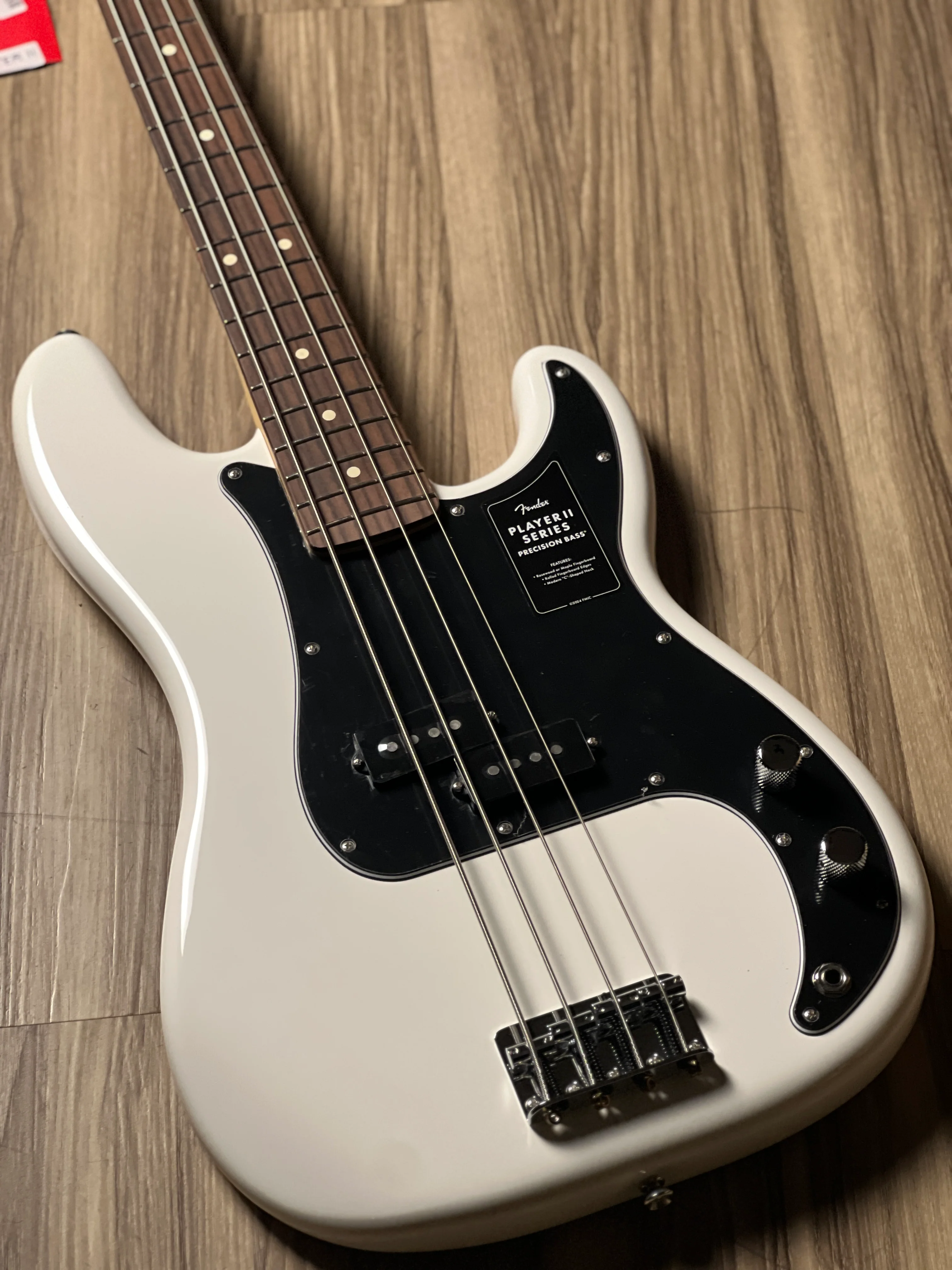 Fender Player II Precision Bass Guitar With RW FB In Polar White - Image 3