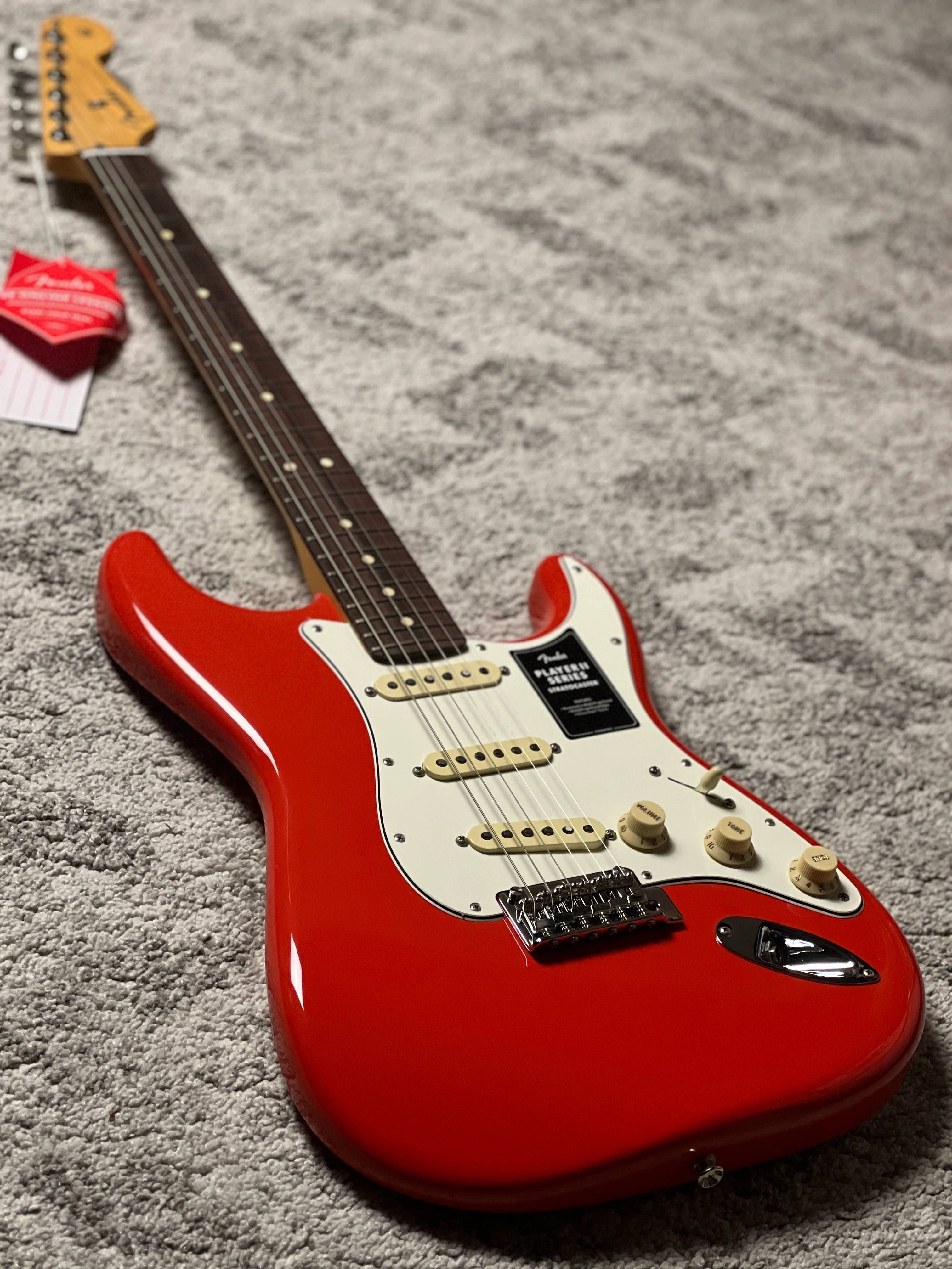 Fender Player II Stratocaster with RW FB in Coral Red - Image 3