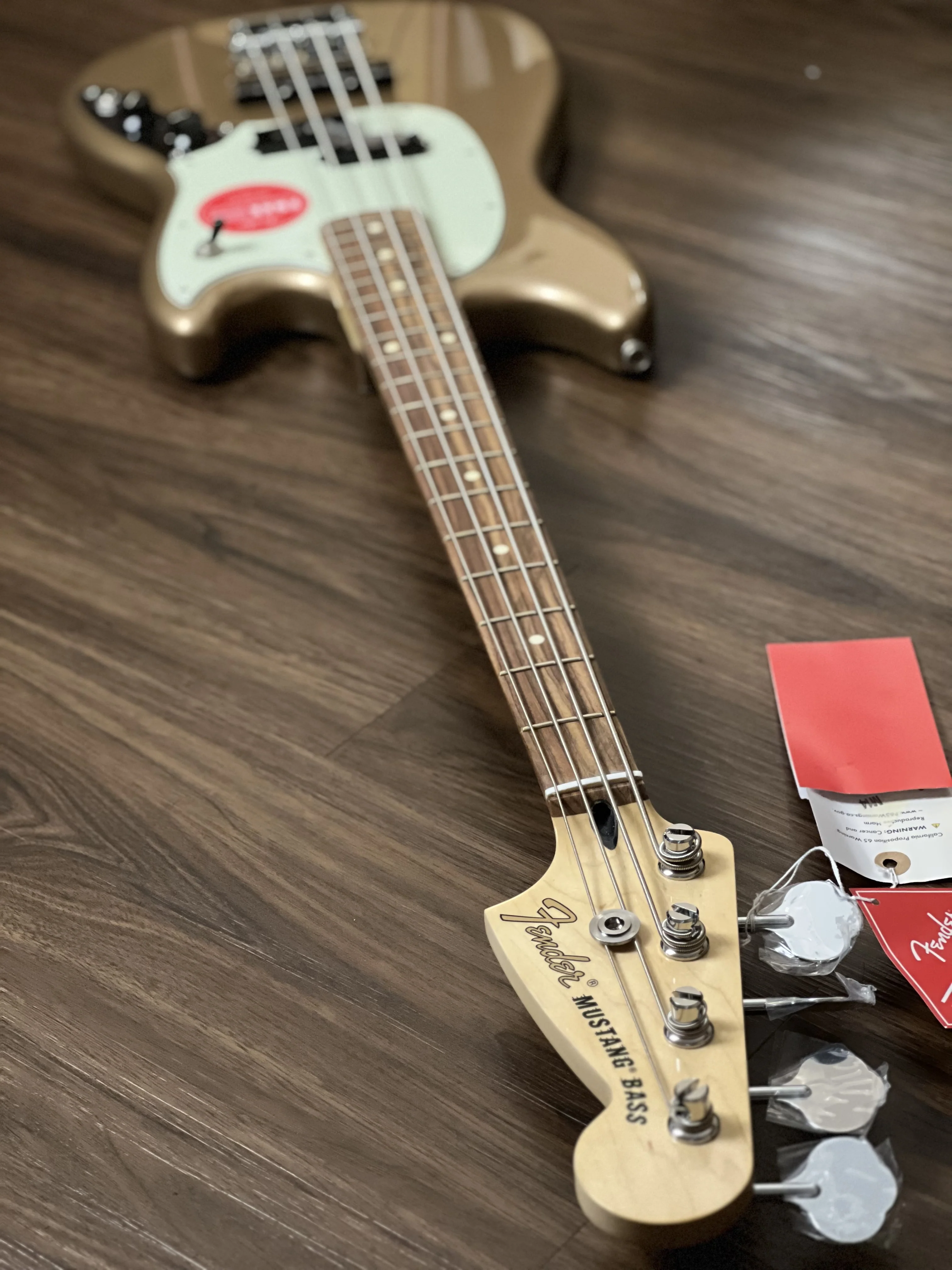 Fender Player Mustang Bass PJ - Firemist Gold - Image 6
