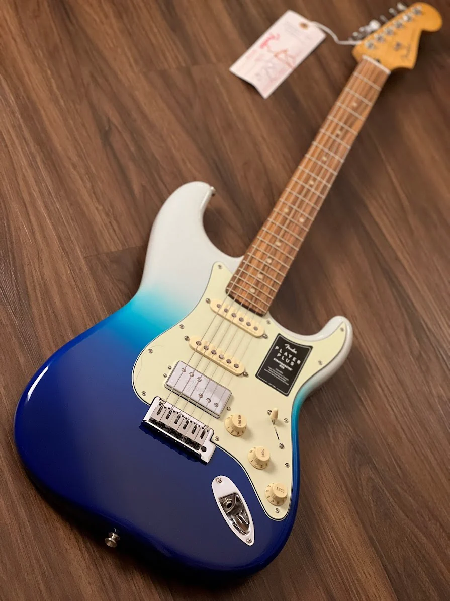 Fender Player Plus HSS Stratocaster Pau Ferro Fingerboard In Belair Blue - Image 3