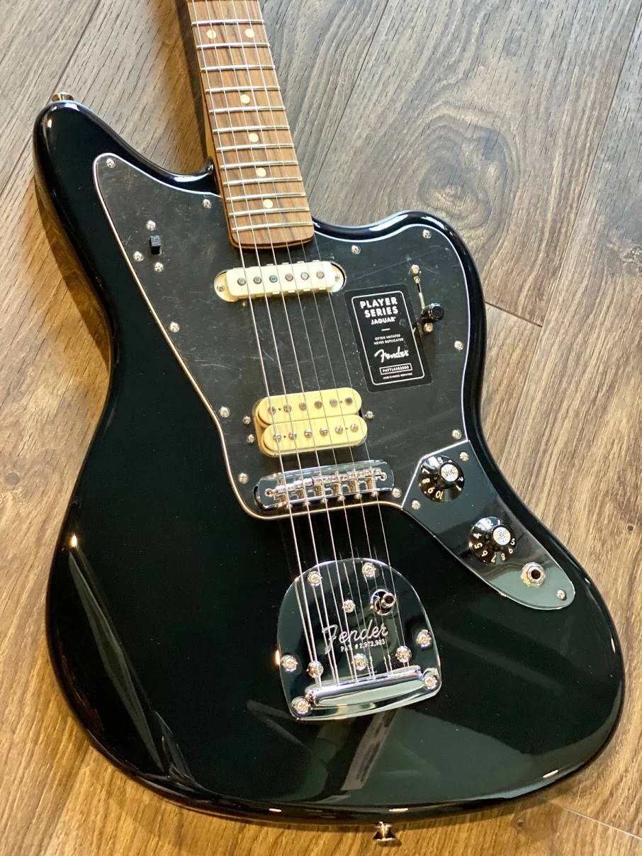 Fender Player Series Jaguar with Pau Ferro Fingerboard in Black - Image 3