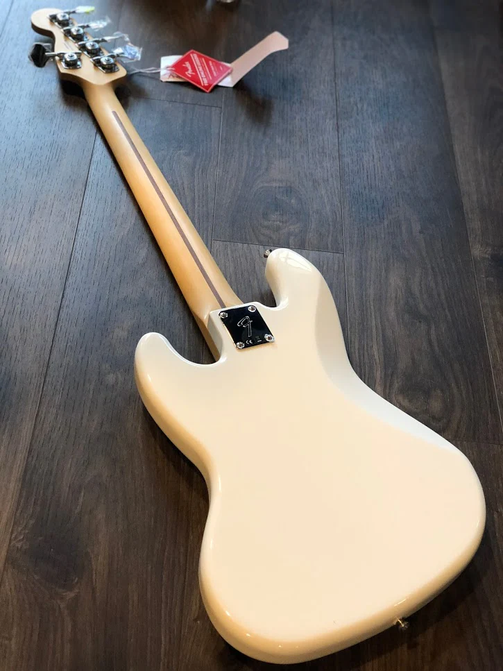 Fender Player Series Jazz Bass V String Pau Ferro Polar White - Image 8