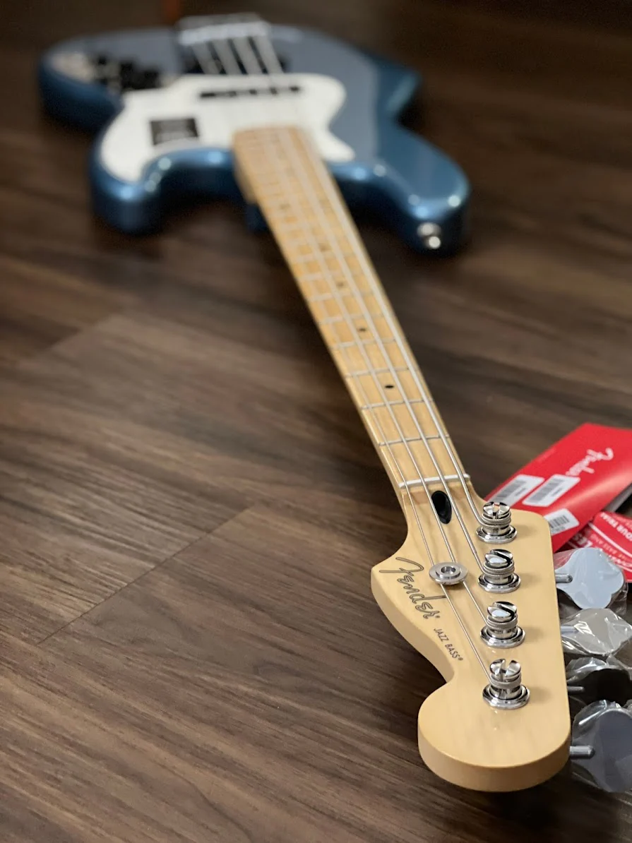 Fender Player Series Jazz Bass with Maple FB in Tidepool - Image 5