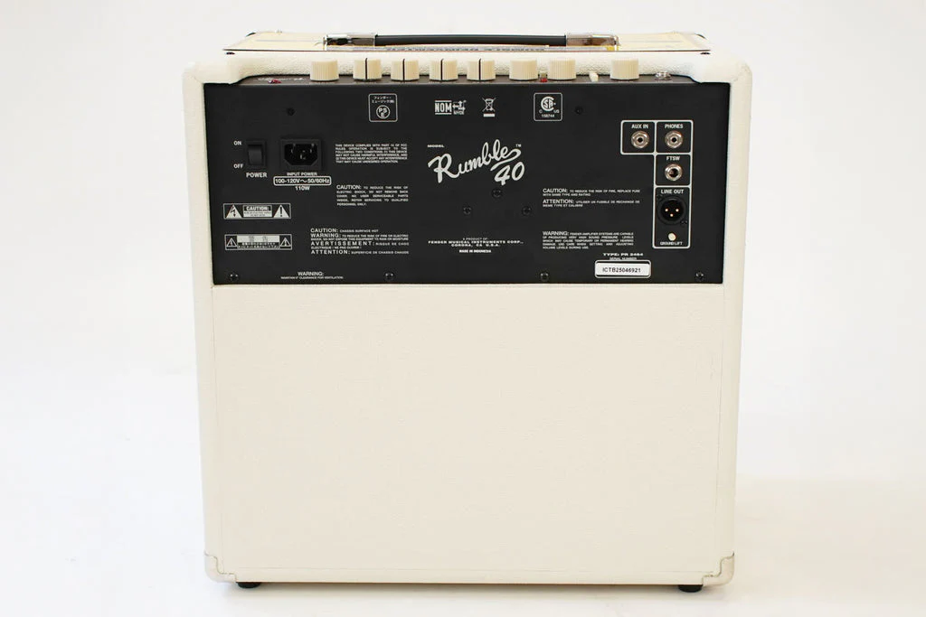 Fender Rumble 40 V3 Bass Amplifier in Ivory - Image 5